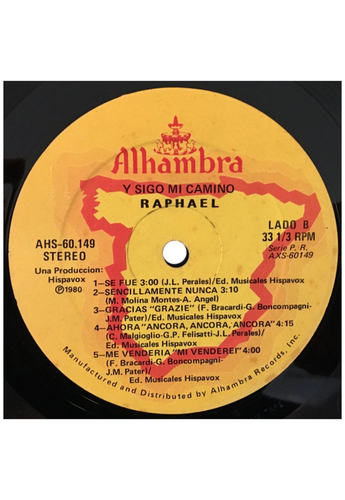 RAPHAEL - Y…SIGO MI CAMINO | VINILO USADO-3