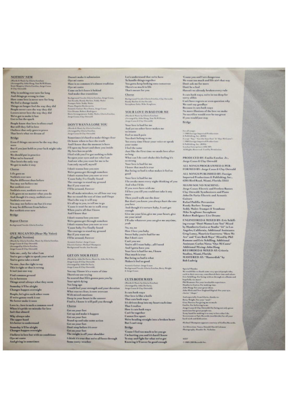 GLORIA ESTEFAN - CUTS BOTH WAYS | VINILO USADO-4