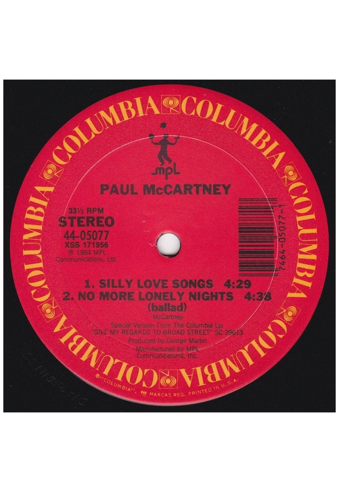 PAUL McCARTNEY - NO MORE LONELY NIGHTS (EXTENDED VERSION) | 12" MAXI SINGLE VINILO USADO-3