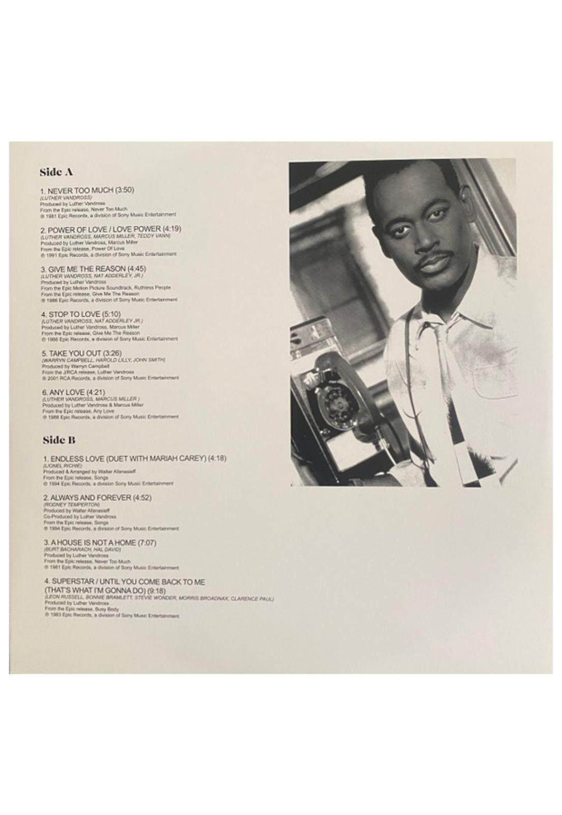 LUTHER VANDROSS - NEVER TOO MUCH: GREATEST HITS | VINILO-2