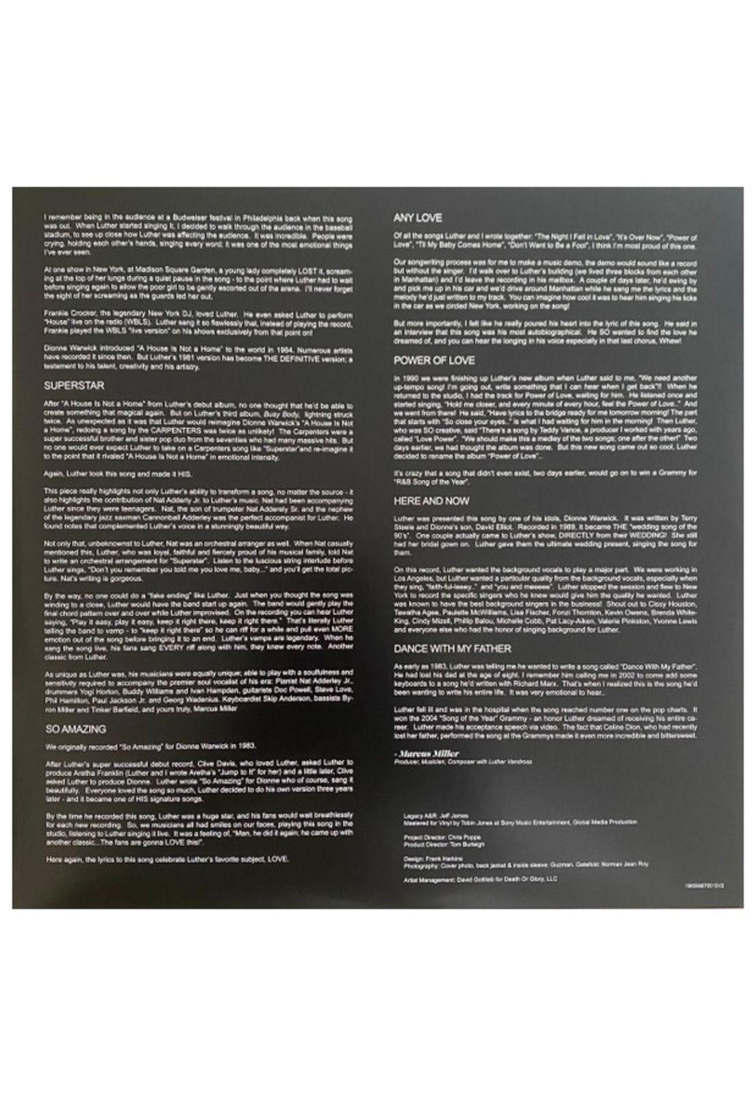 LUTHER VANDROSS - NEVER TOO MUCH: GREATEST HITS | VINILO-5