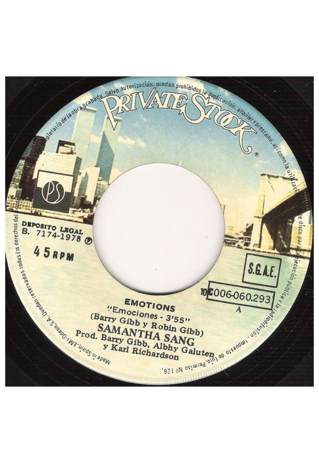 SAMANTHA SANG - EMOTIONS | 7" SINGLE USADO-2
