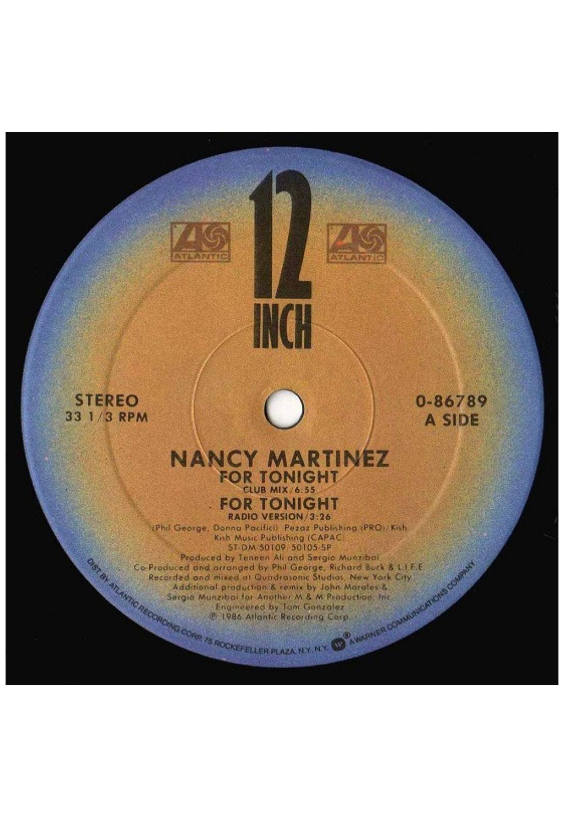 NANCY MARTINEZ - FOR TONIGHT | 12" MAXI SINGLE VINILO USADO-2