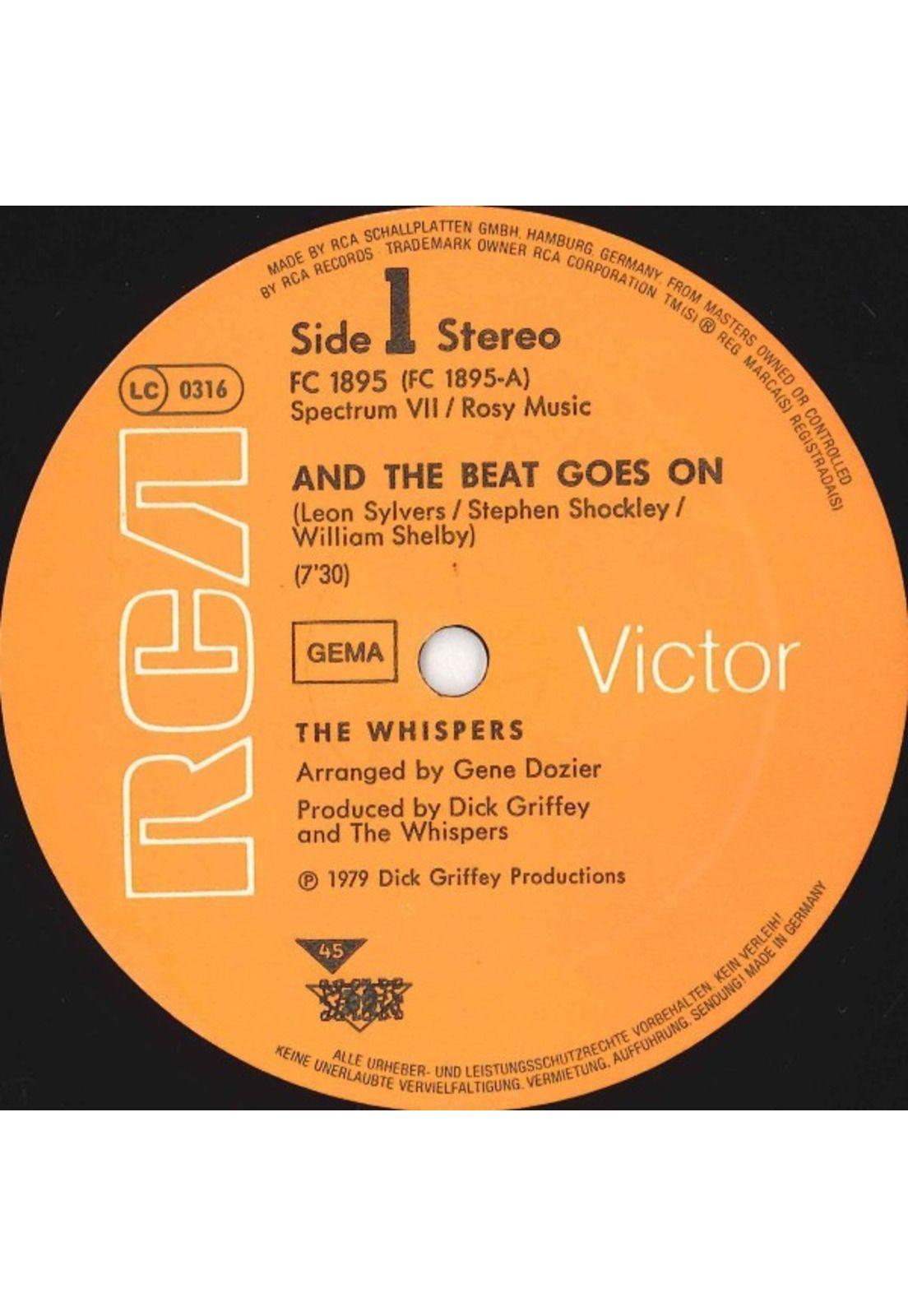 WHISPERS - AND THE BEAT GOES ON | 12" MAXI SINGLE USADO-1