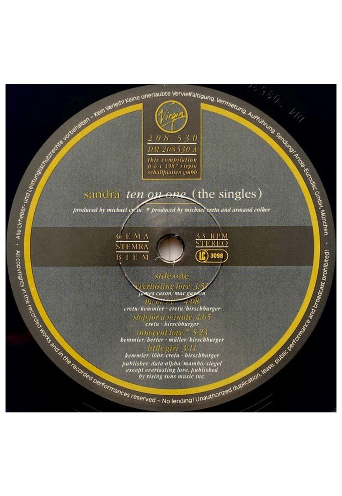 SANDRA - TEN ON ONE: THE SINGLES | VINILO USADO-2