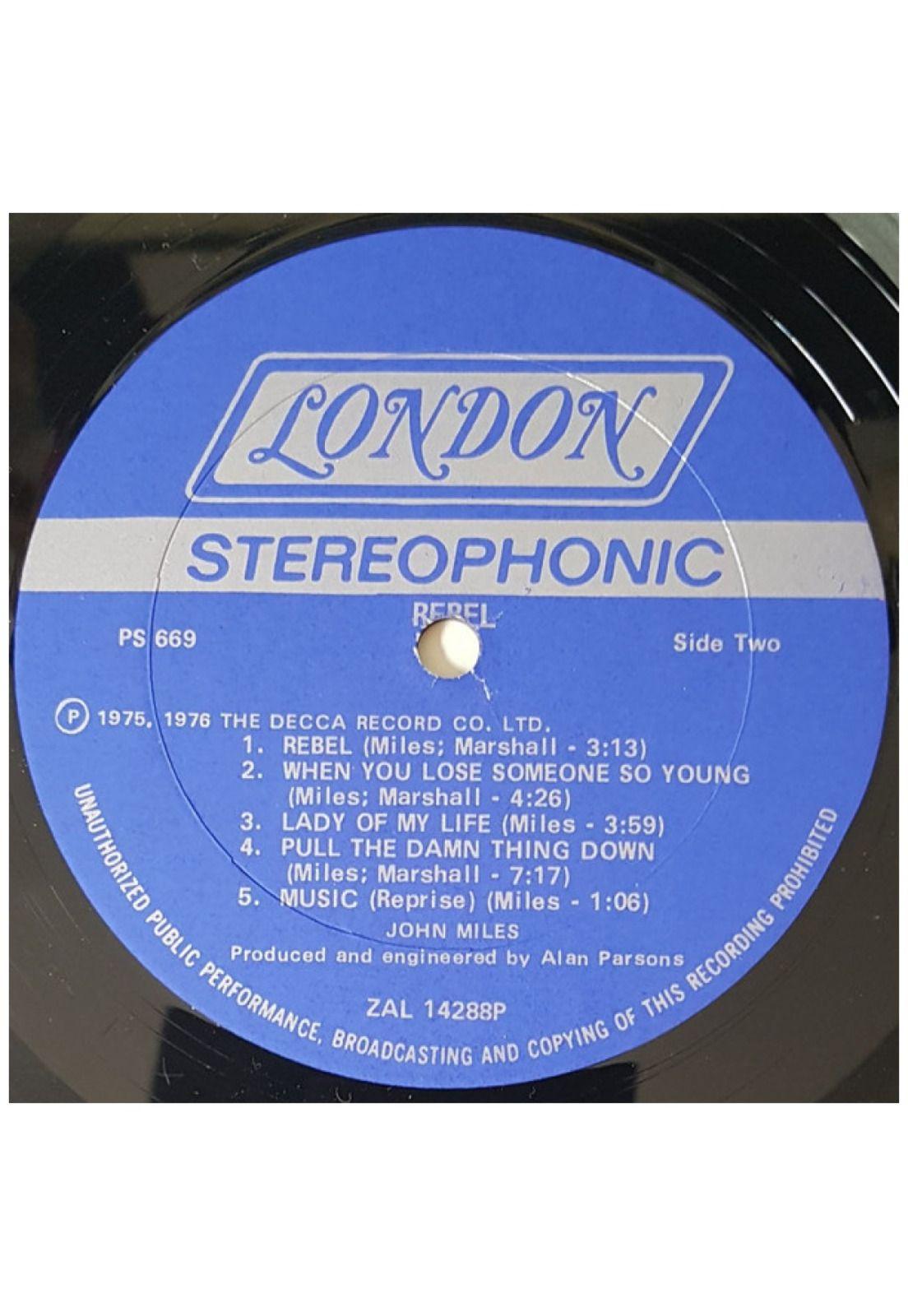 JOHN MILES - REBEL | VINILO USADO-9