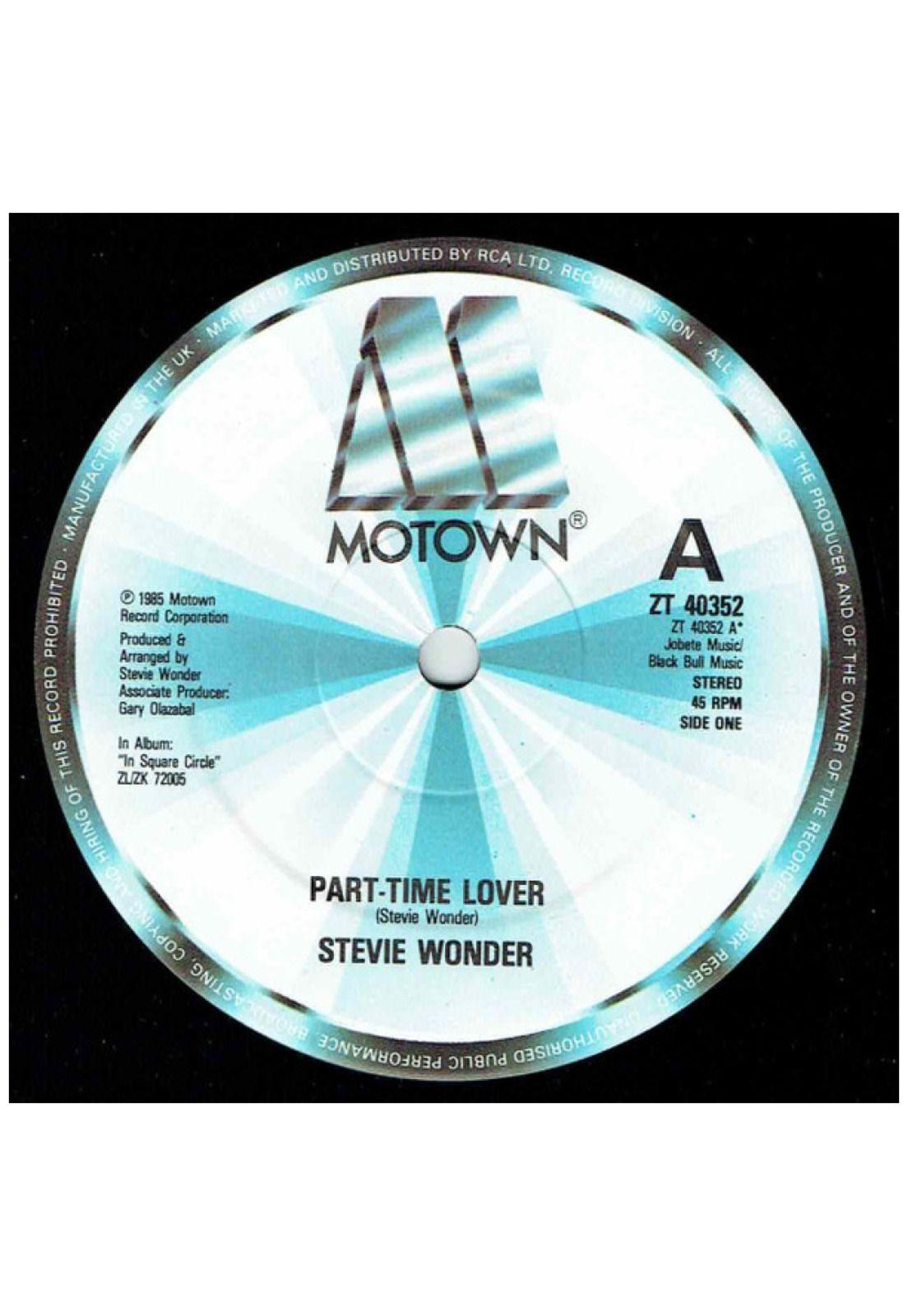 STEVIE WONDER - PART-TIME LOVER | 12" MAXI SINGLE VINILO USADO-2