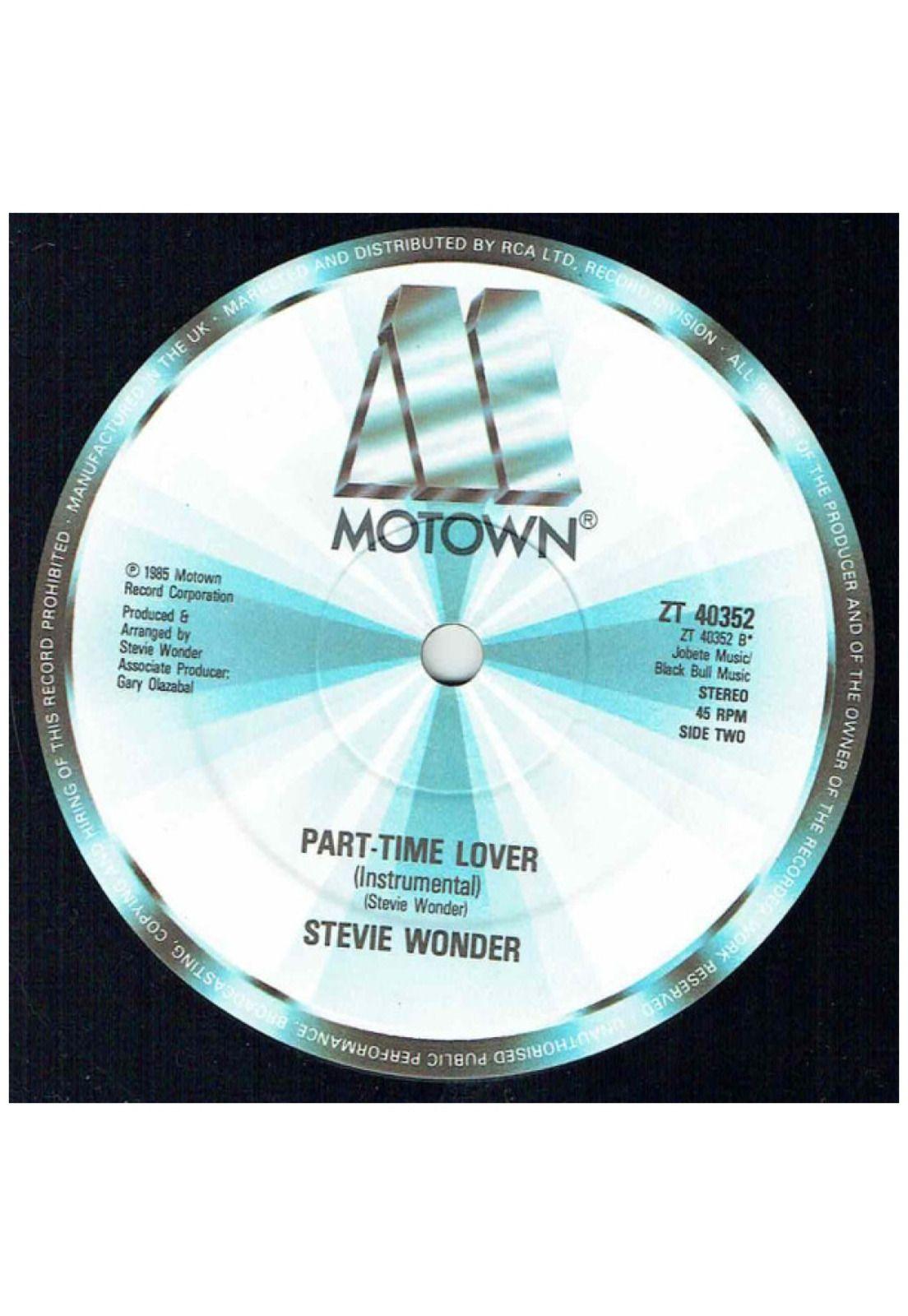 STEVIE WONDER - PART-TIME LOVER | 12" MAXI SINGLE VINILO USADO-3