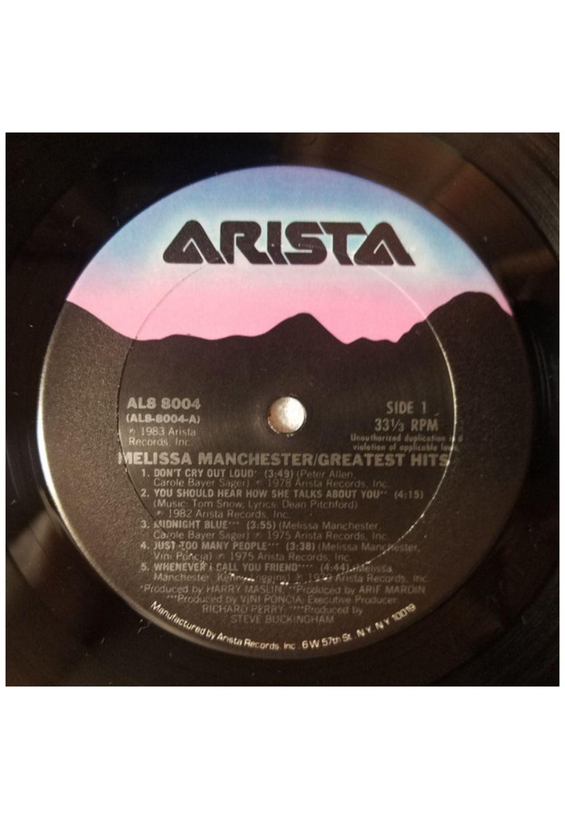 MELISSA MANCHESTER - GREATEST HITS | VINILO USADO-2