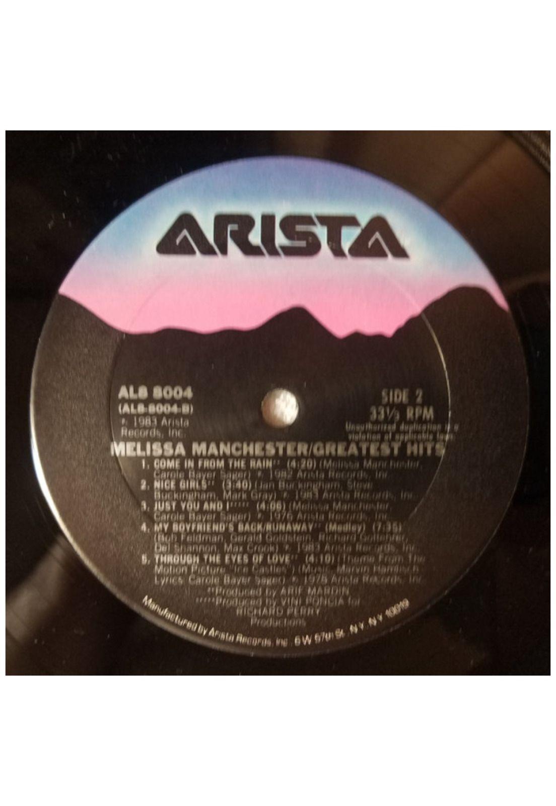 MELISSA MANCHESTER - GREATEST HITS | VINILO USADO-3