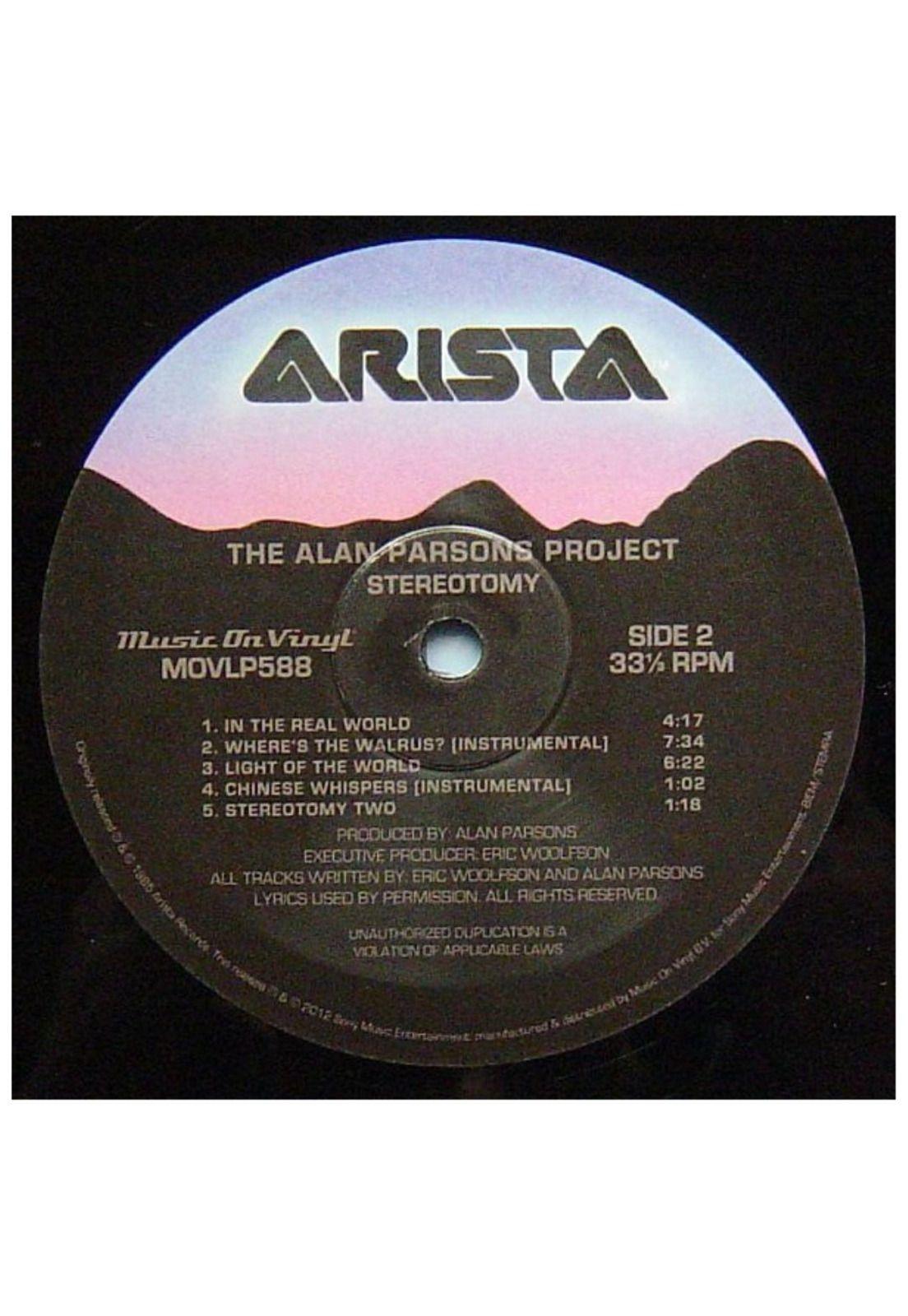 ALAN PARSONS PROJECT - STEREOTOMY VINILO-3