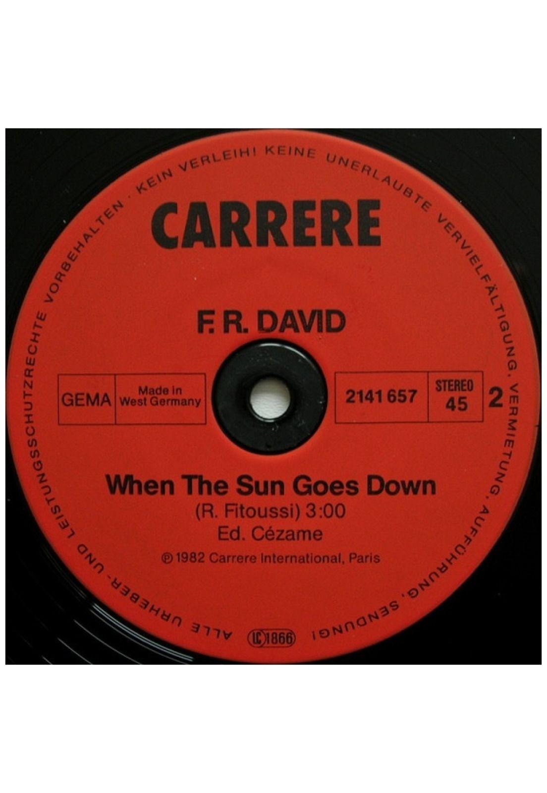 F.R. DAVID - WORDS | 12" MAXI SINGLE VINILO USADO-3