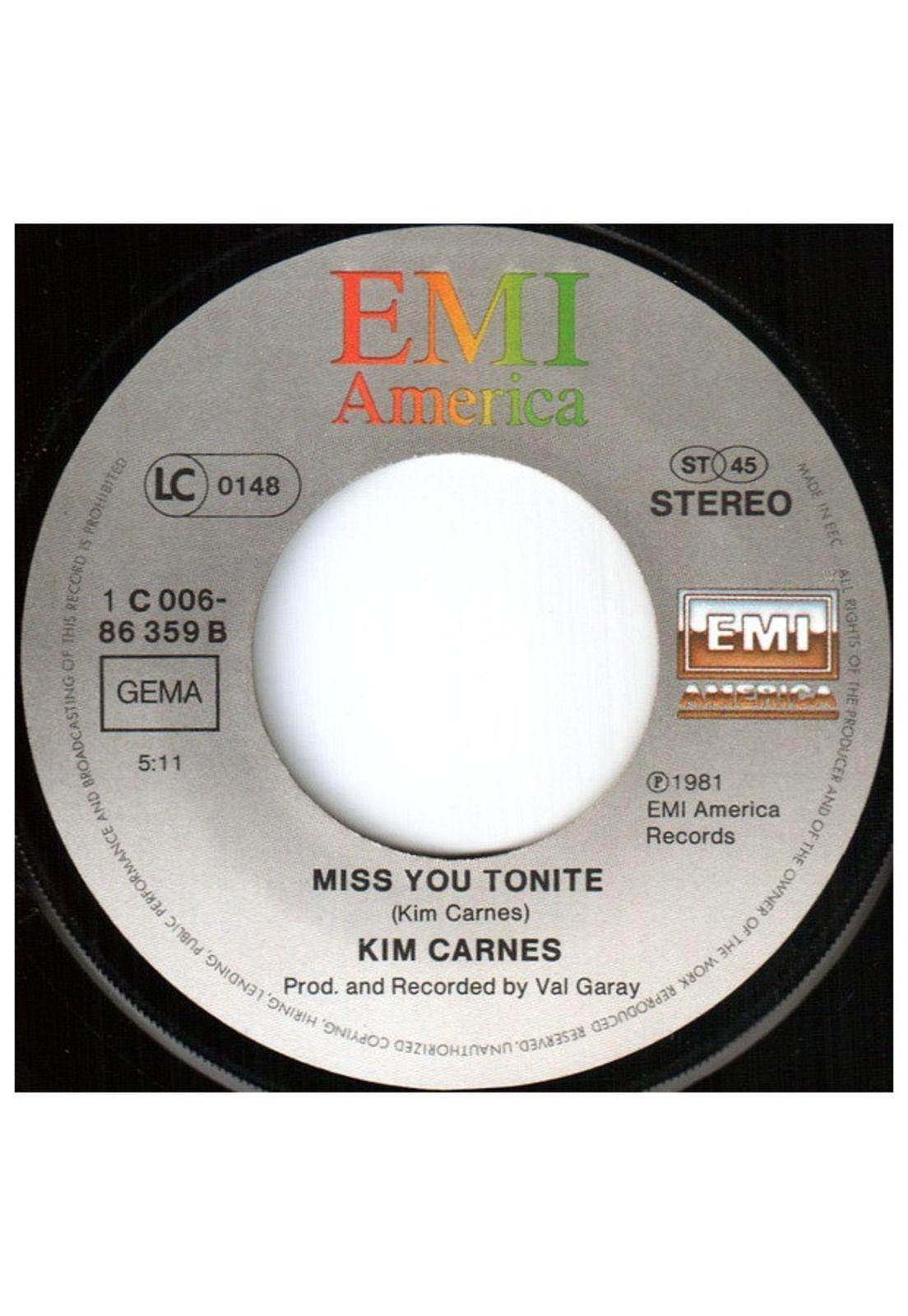KIM CARNES - BETTE DAVIS EYES | 7" SINGLE USADO-3