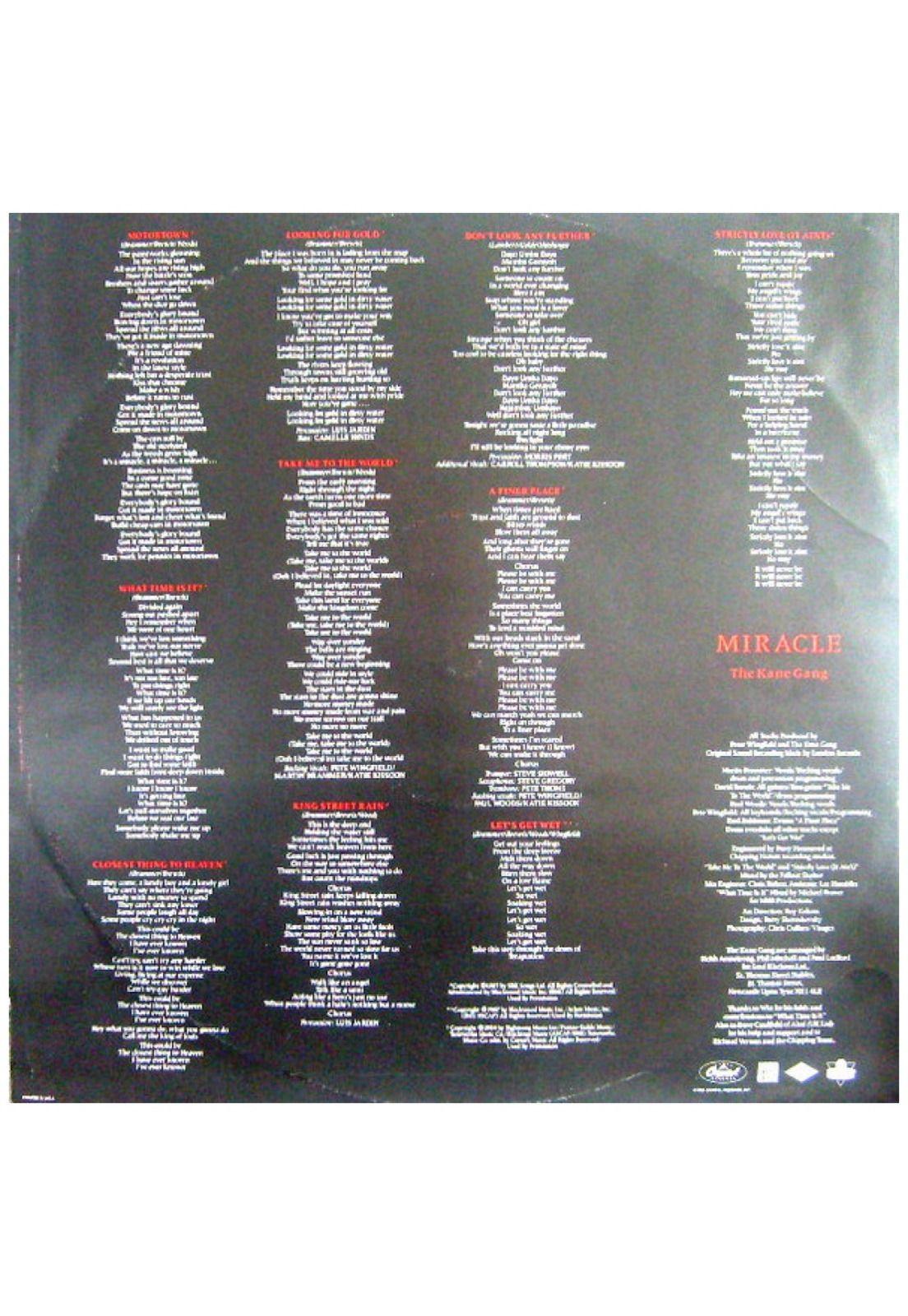 THE KANE GANG - MIRACLE | VINILO USADO-4