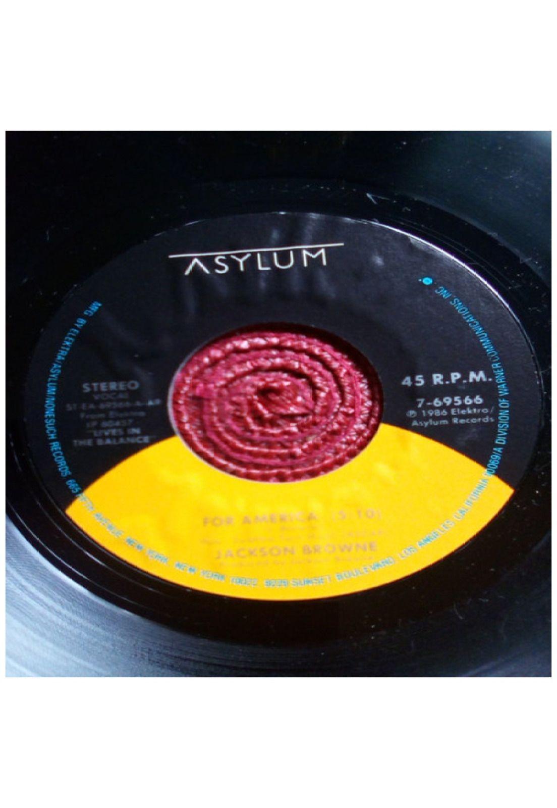 JACKSON BROWNE - FOR AMERICA | 7" SINGLE USADO-2