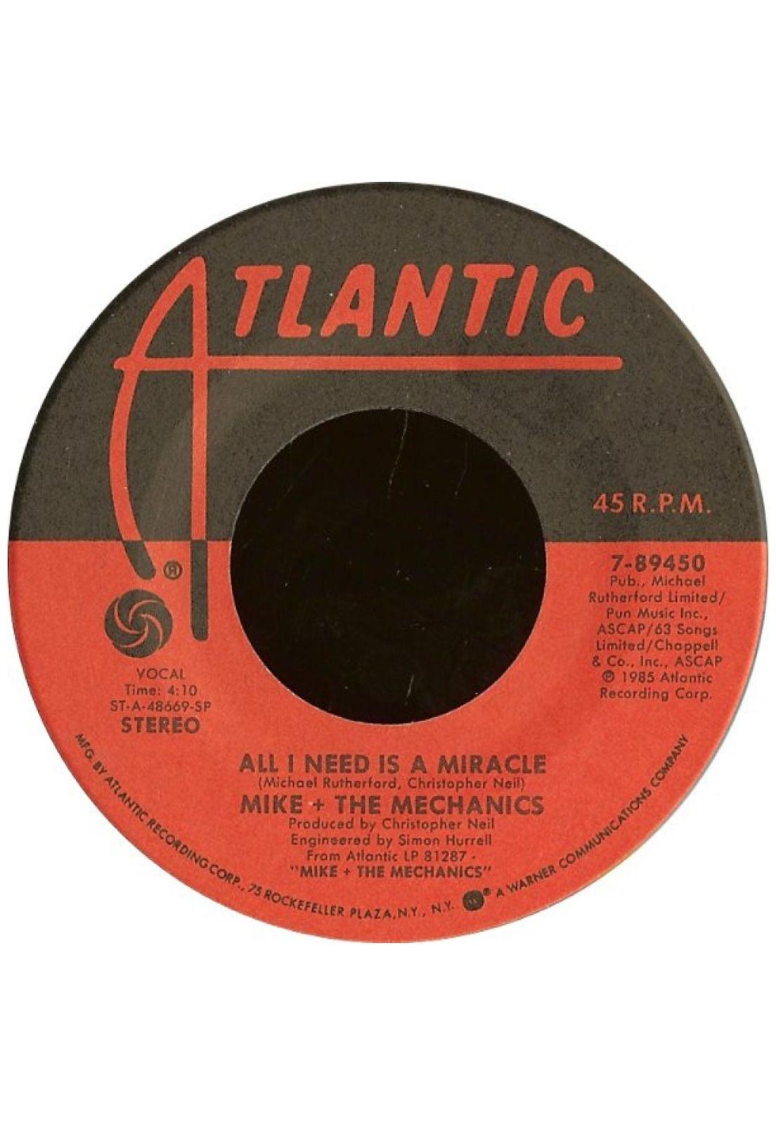 MIKE + THE MECHANICS - ALL I NEED IS A MIRACLE | 7" SINGLE USADO-2