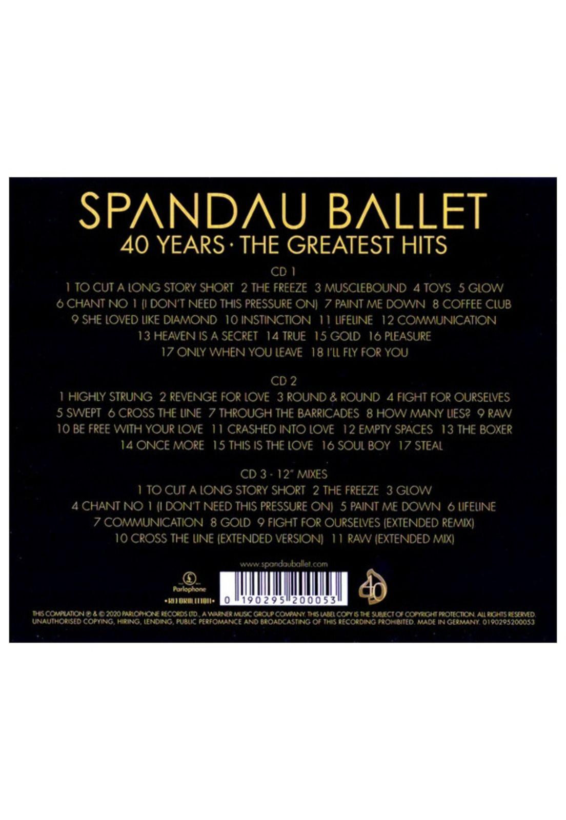 SPANDAU BALLET - 40 YEARS: THE GREATEST HITS (3CD) | CD-1