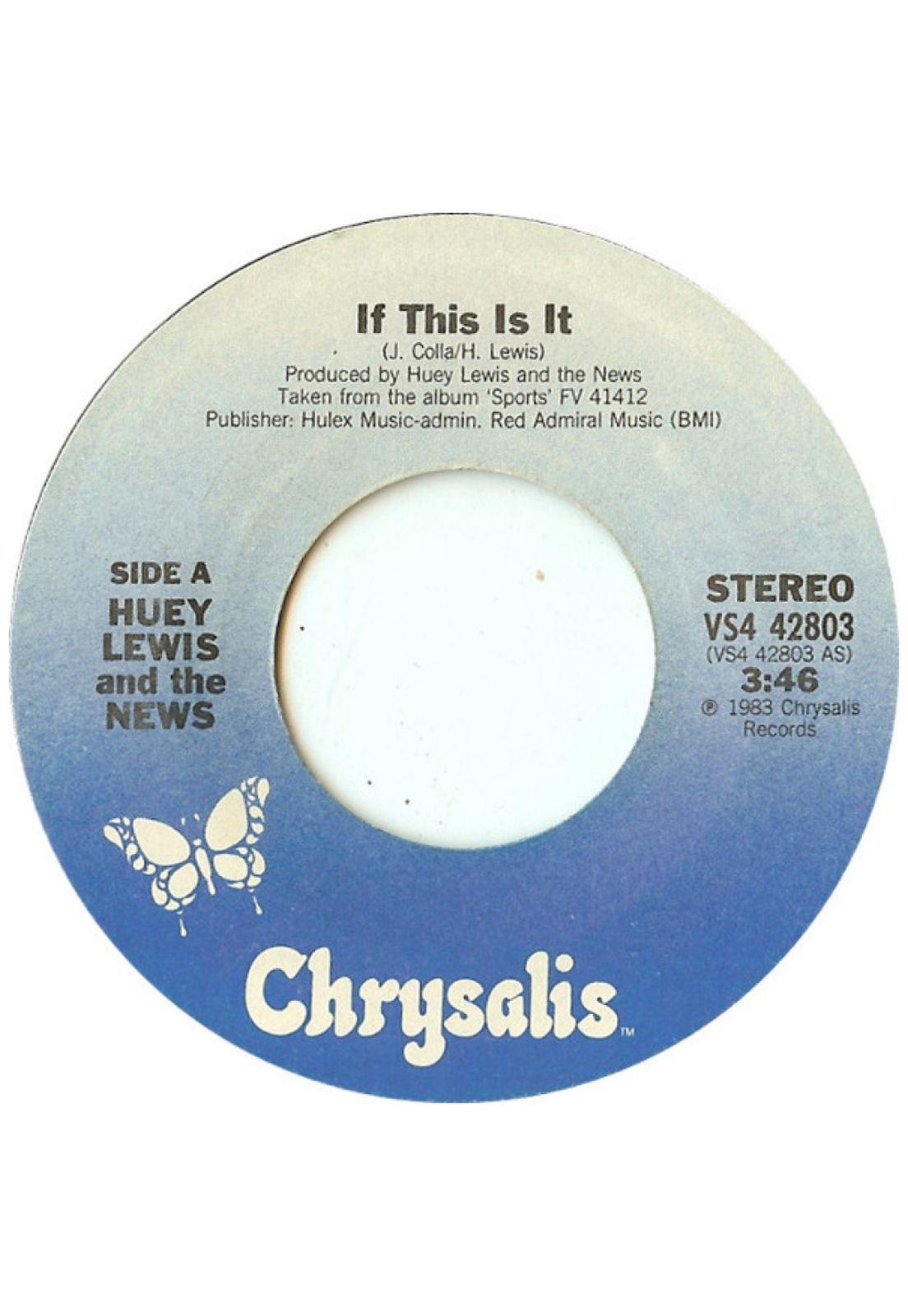 HUEY LEWIS AND THE NEWS - IF THIS IS IT | 7" SINGLE USADO-2