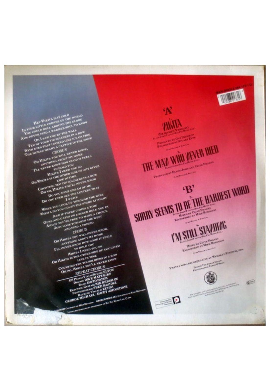 ELTON JOHN - NIKITA | 12" MAXI SINGLE USADO-1