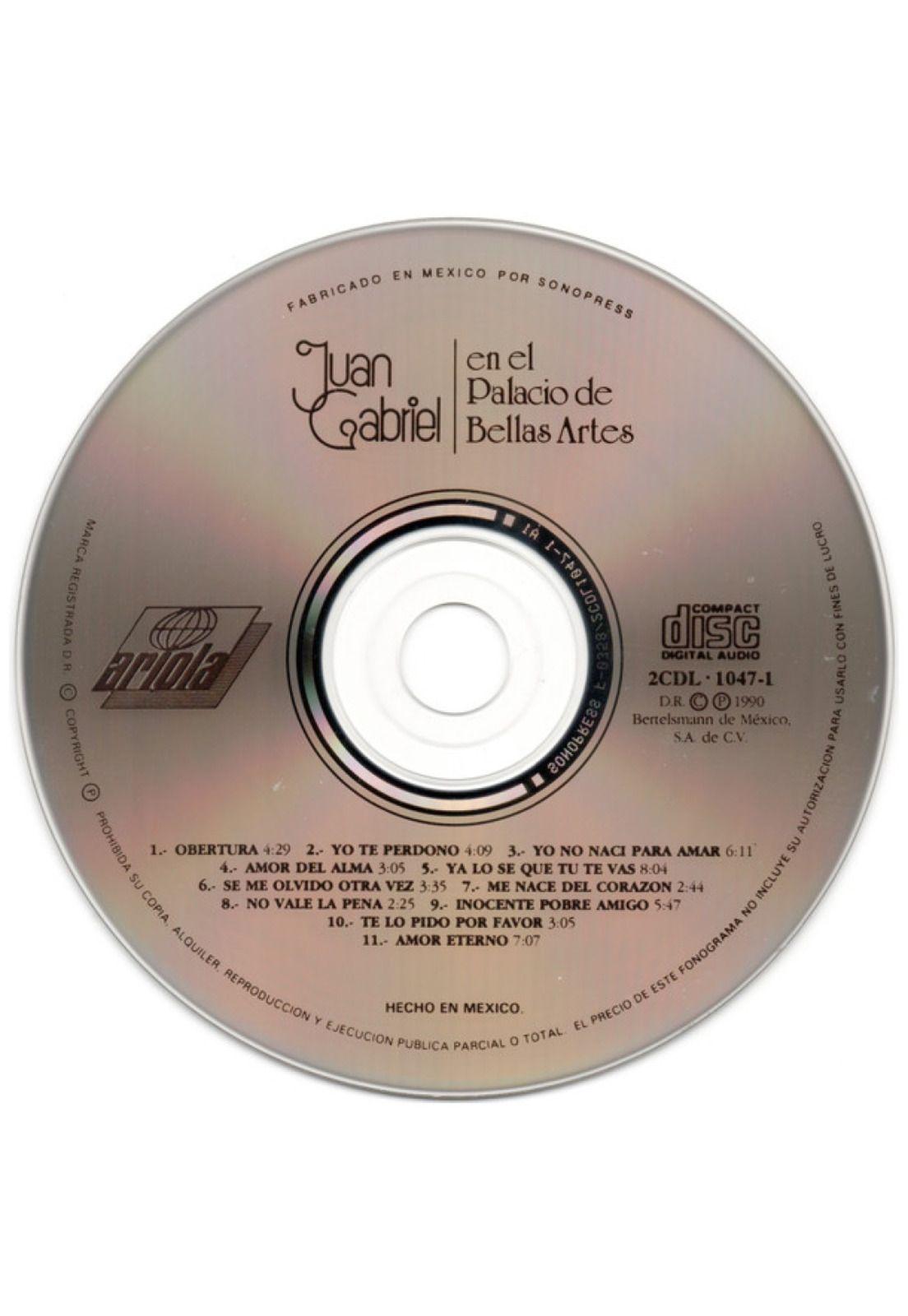 JUAN GABRIEL - EN EL PALACIO DE BELLAS ARTES (2CD) | CD-4