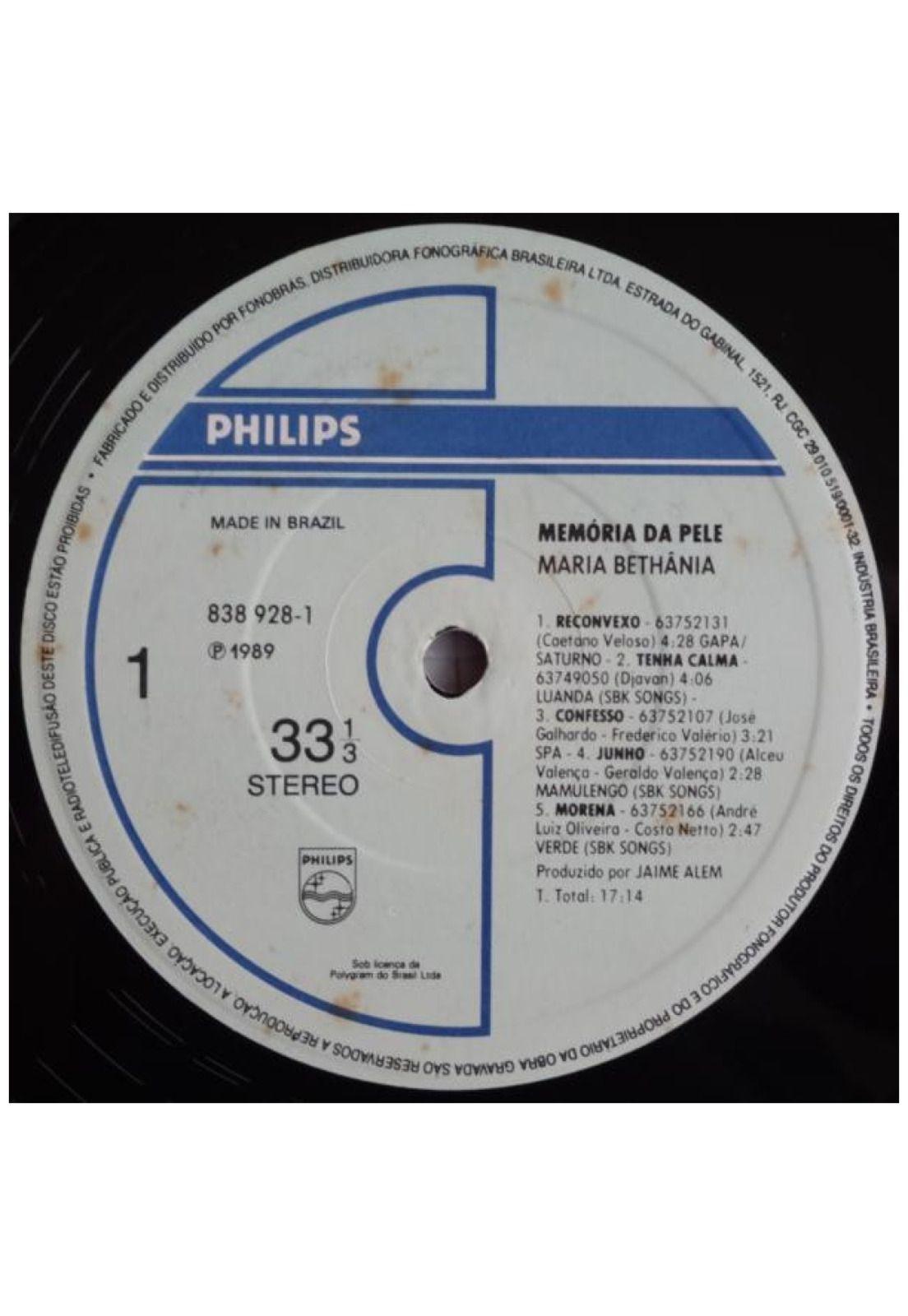 MARIA BETHANIA - MEMORIA DA PELE | VINILO USADO-4