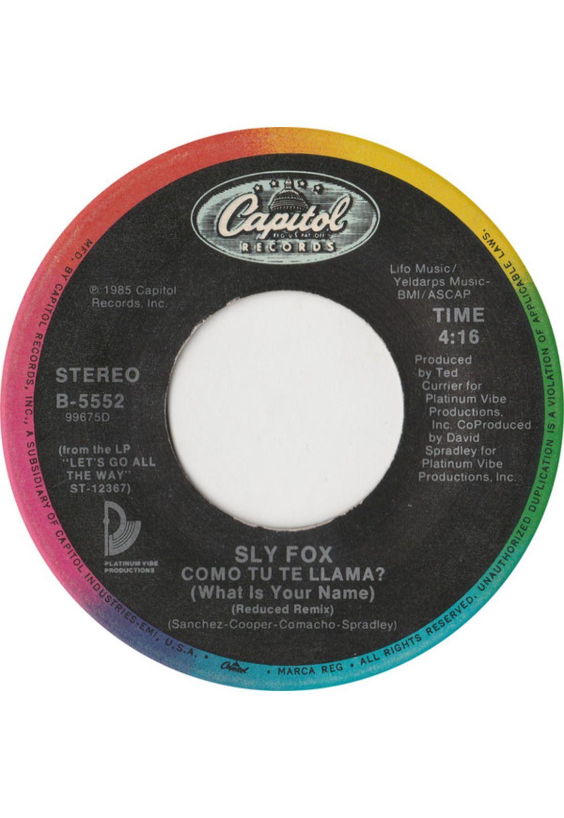 SLY FOX - LET'S GO ALL THE WAY | 7" SINGLE VINILO USADO-1