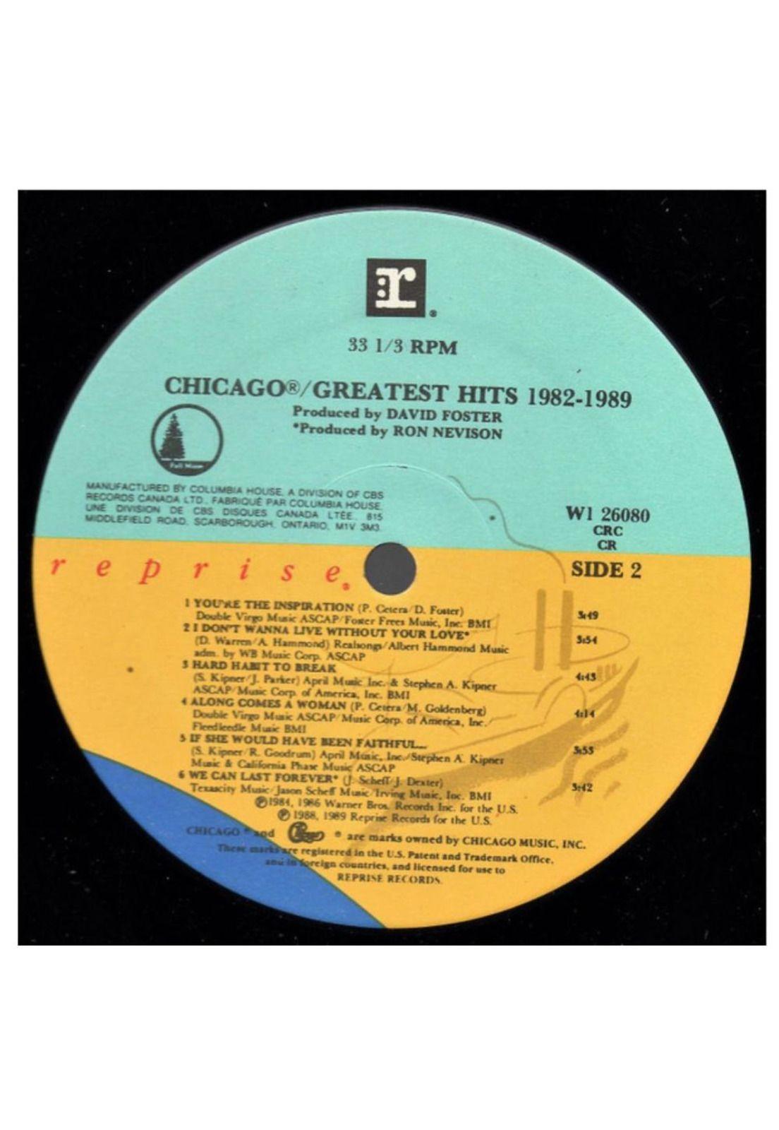 CHICAGO - GREATEST HITS 1982-1989 | VINILO-3