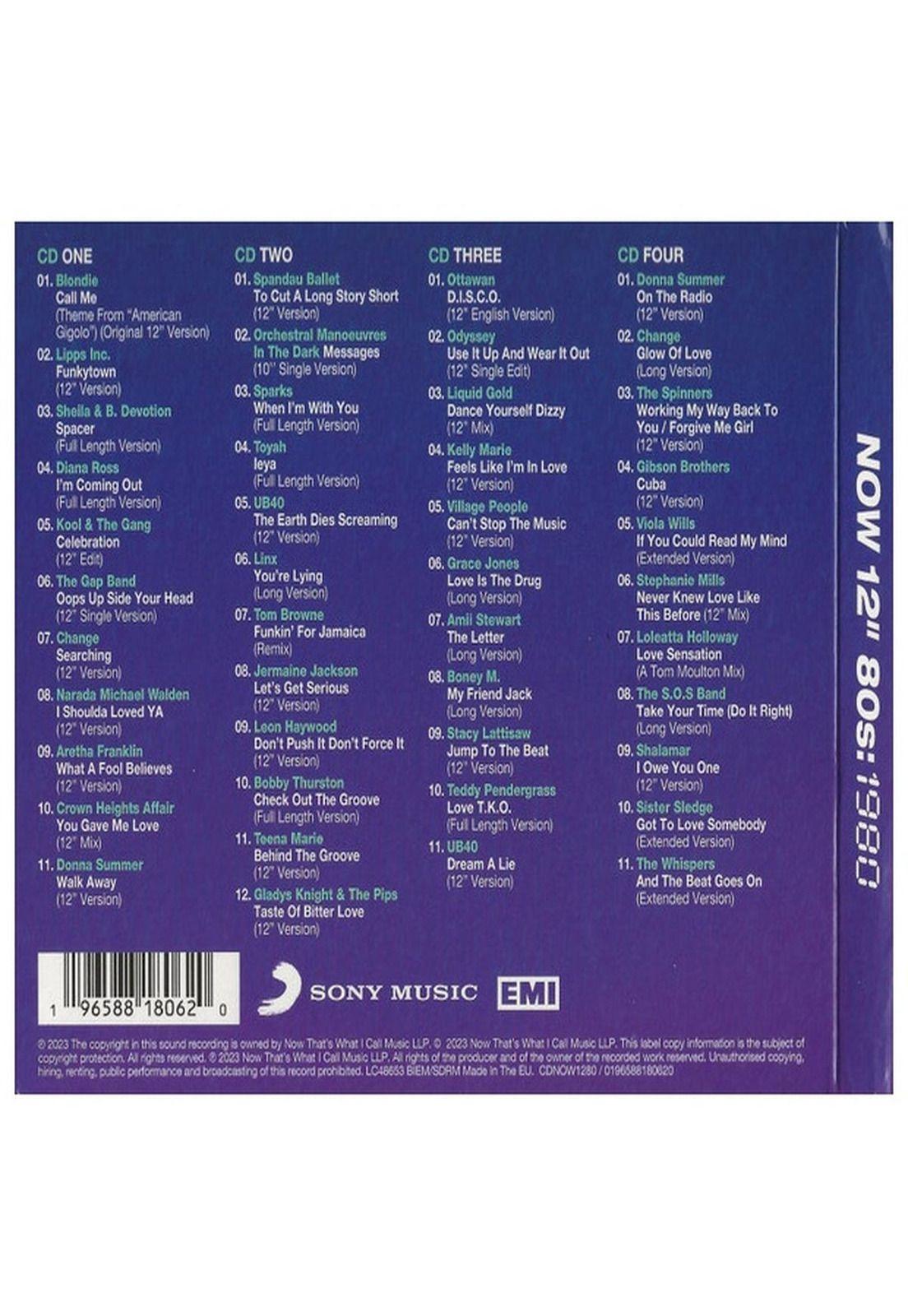 NOW 12" 80'S 1980 - VARIOUS (4CD BOXSET) | CD-0