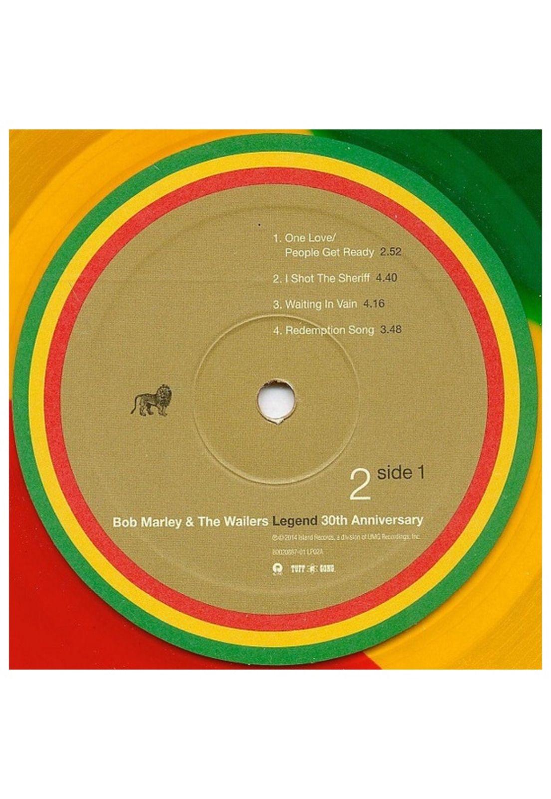 BOB MARLEY - LEGEND (30TH ANNIVERSARY) (TRICOLOUR VINYL) (2LP) | VINILO-9