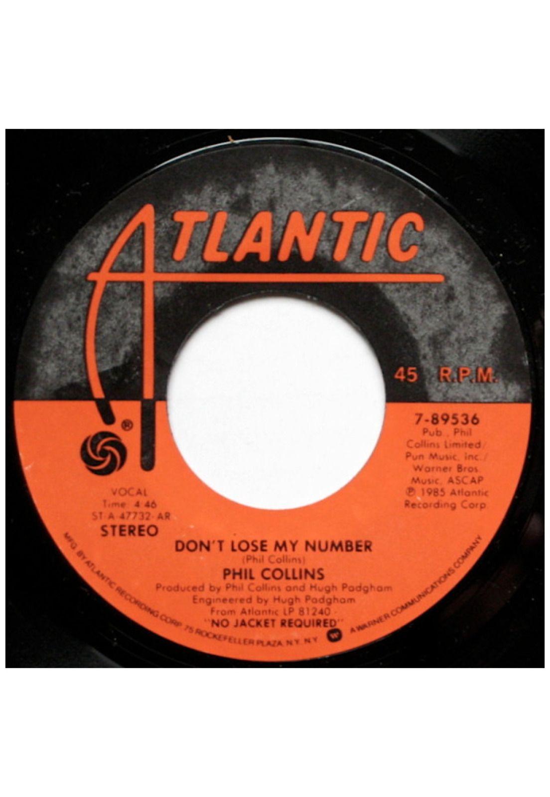 PHIL COLLINS - DON'T LOSE MY NUMBER | 7" SINGLE USADO-2