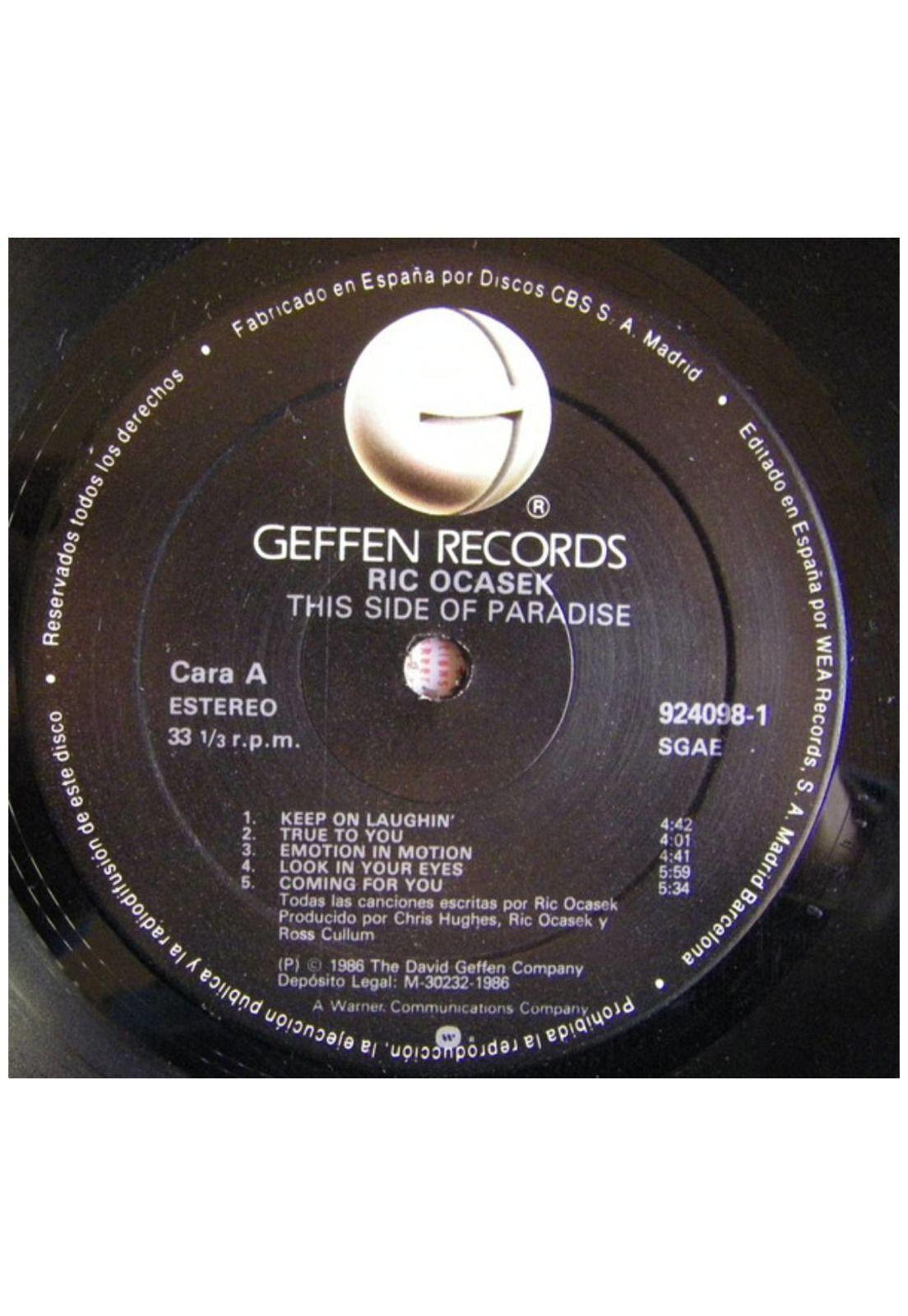 RIC OCASEK - THIS SIDE OF PARADISE | VINILO USADO-5