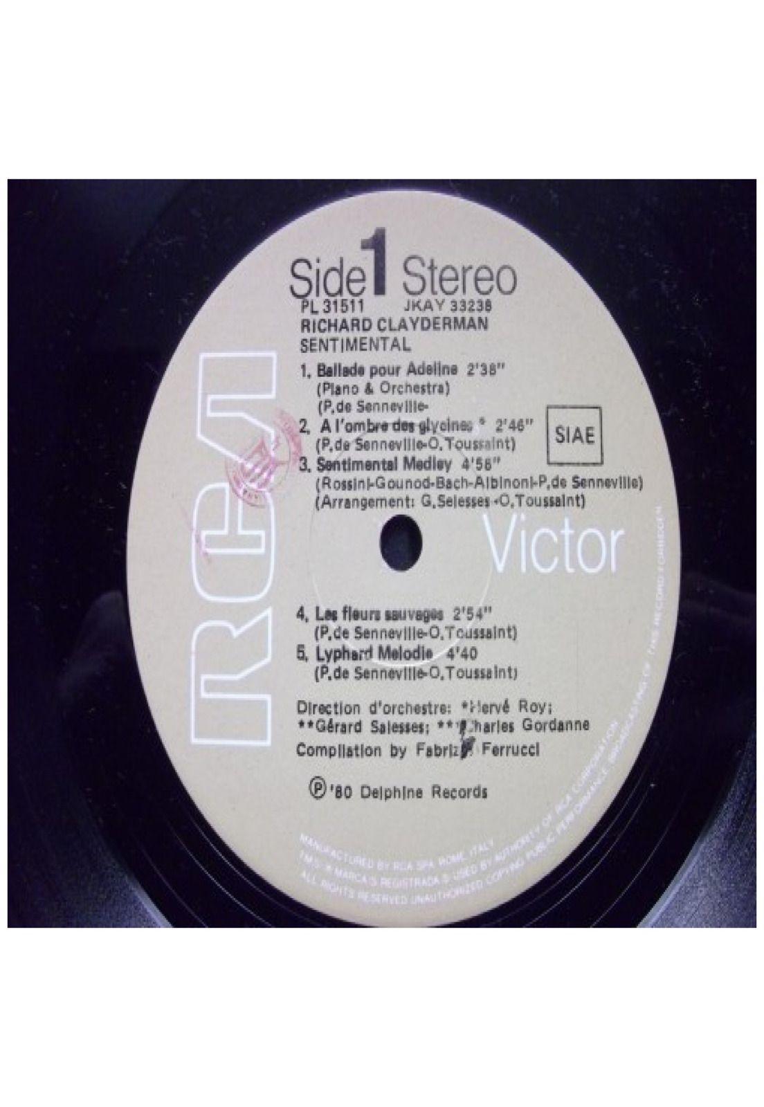 RICHARD CLAYDERMAN - SENTIMENTAL | VINILO USADO-2