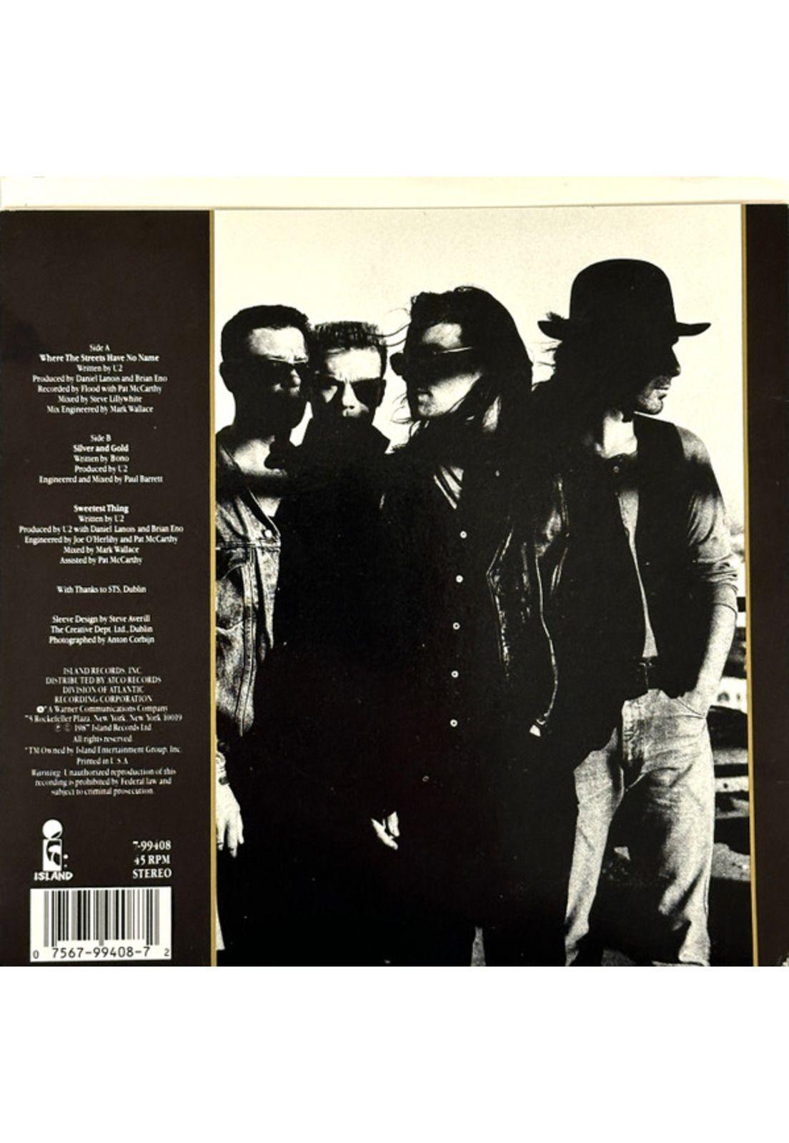 U2 - WHERE THE STREETS HAVE NO NAME | 7" SINGLE VINILO USADO-1