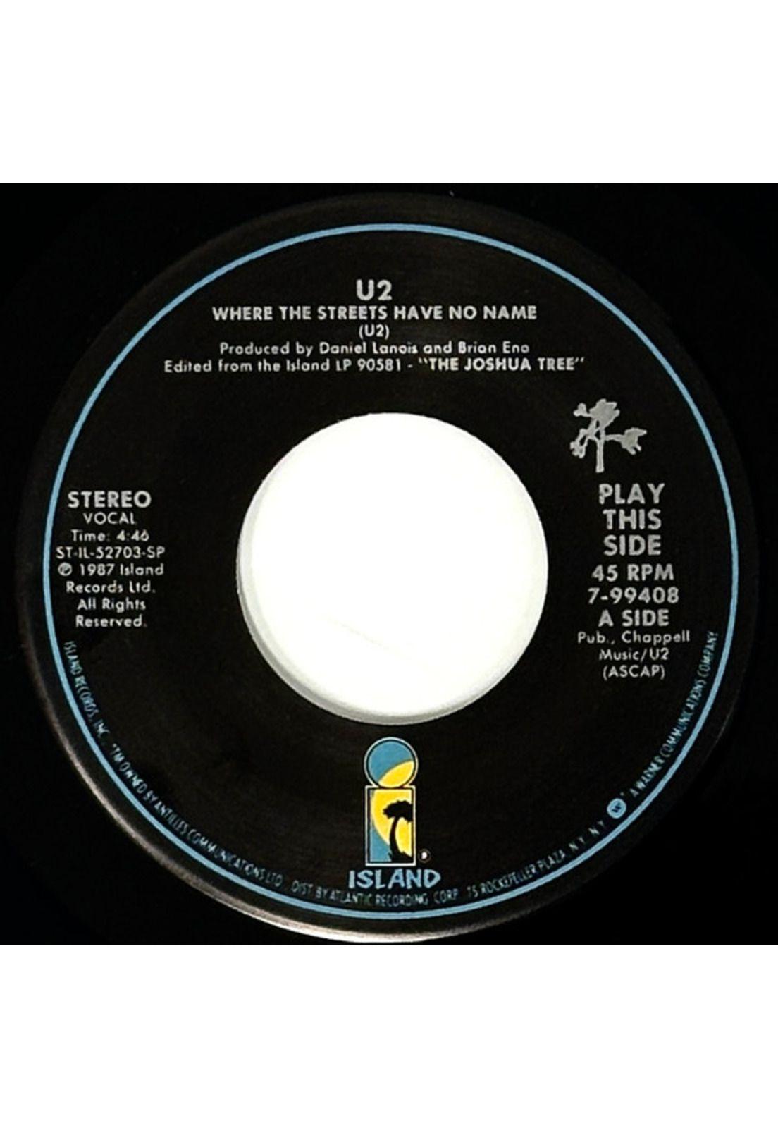 U2 - WHERE THE STREETS HAVE NO NAME | 7" SINGLE VINILO USADO-2