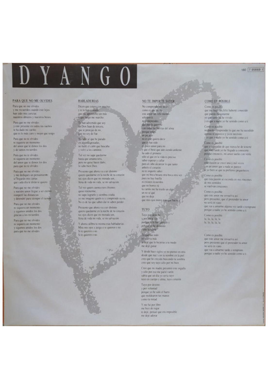 DYANGO - CORAZON DE BOLERO | VINILO USADO-2
