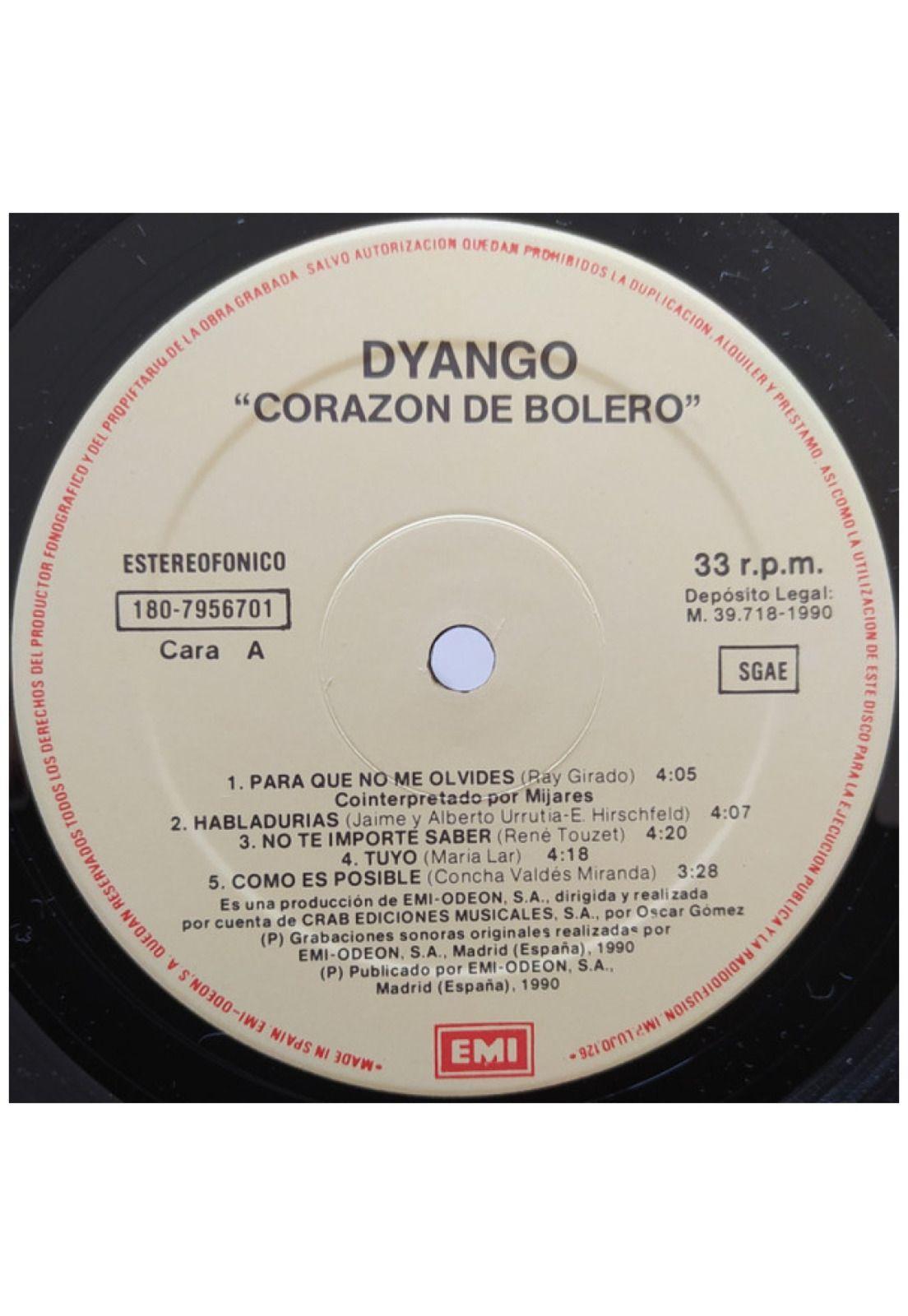 DYANGO - CORAZON DE BOLERO | VINILO USADO-6
