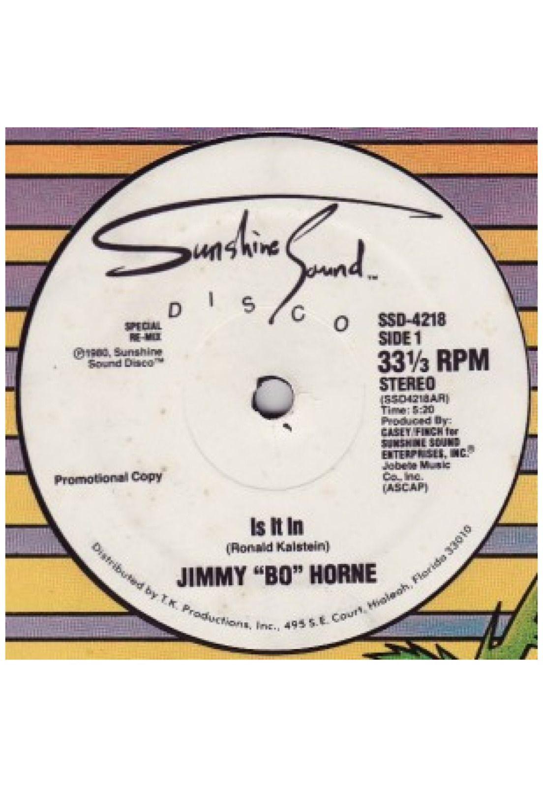 JIMMY "BO" HORNE - IS IT IN | 12" MAXI SINGLE VINILO USADO-0