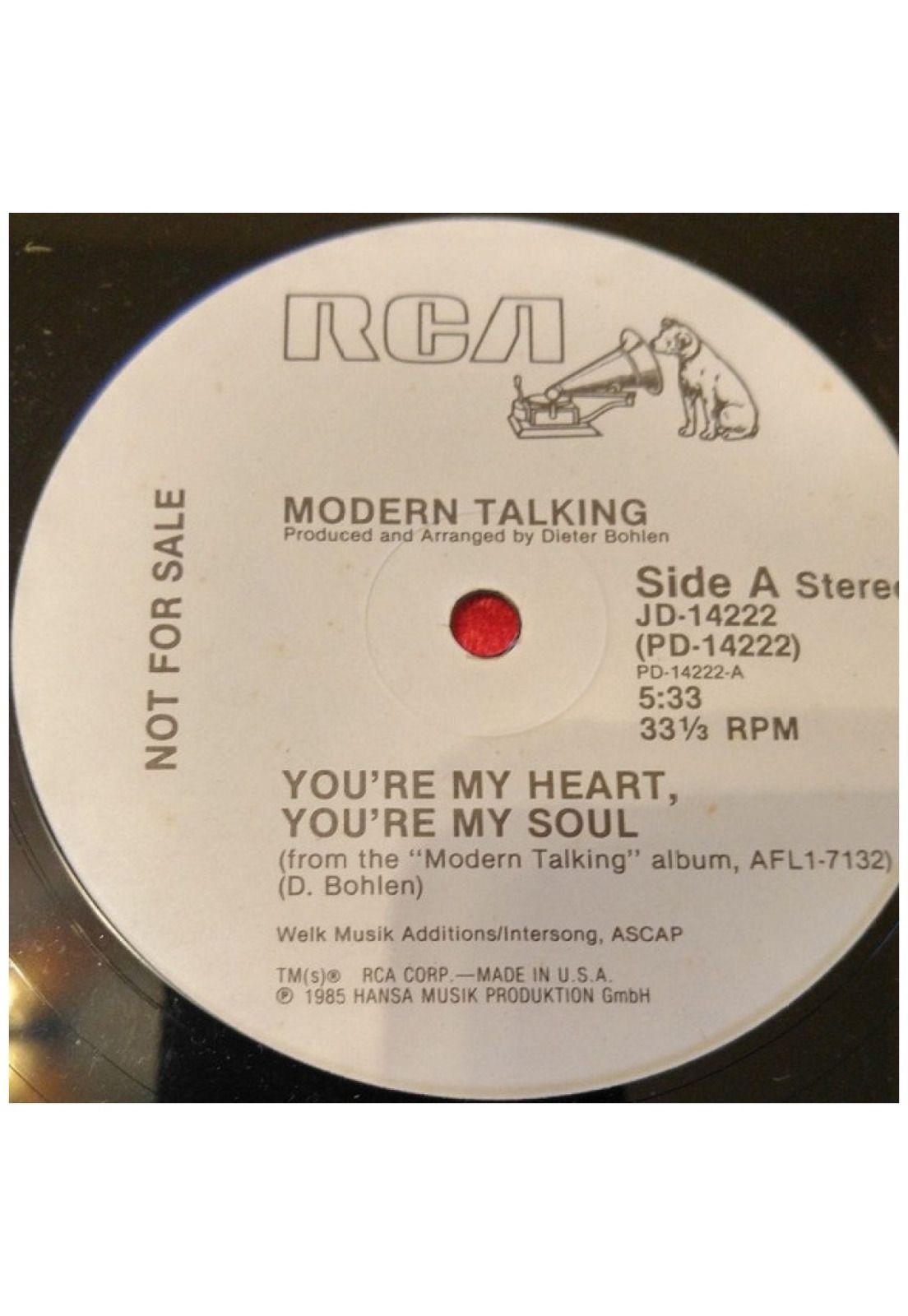 MODERN TALKING - YOU'RE MY HEART, YOU'RE MY SOUL (PROMO EDITION) | 12" MAXI SINGLE VINILO USADO-3