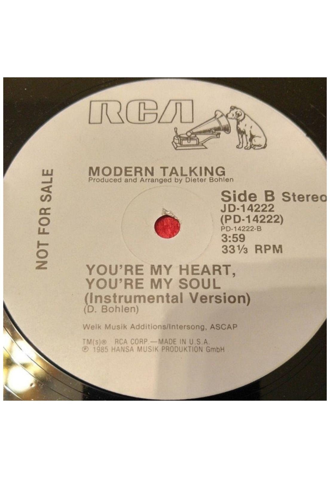 MODERN TALKING - YOU'RE MY HEART, YOU'RE MY SOUL (PROMO EDITION) | 12" MAXI SINGLE VINILO USADO-4