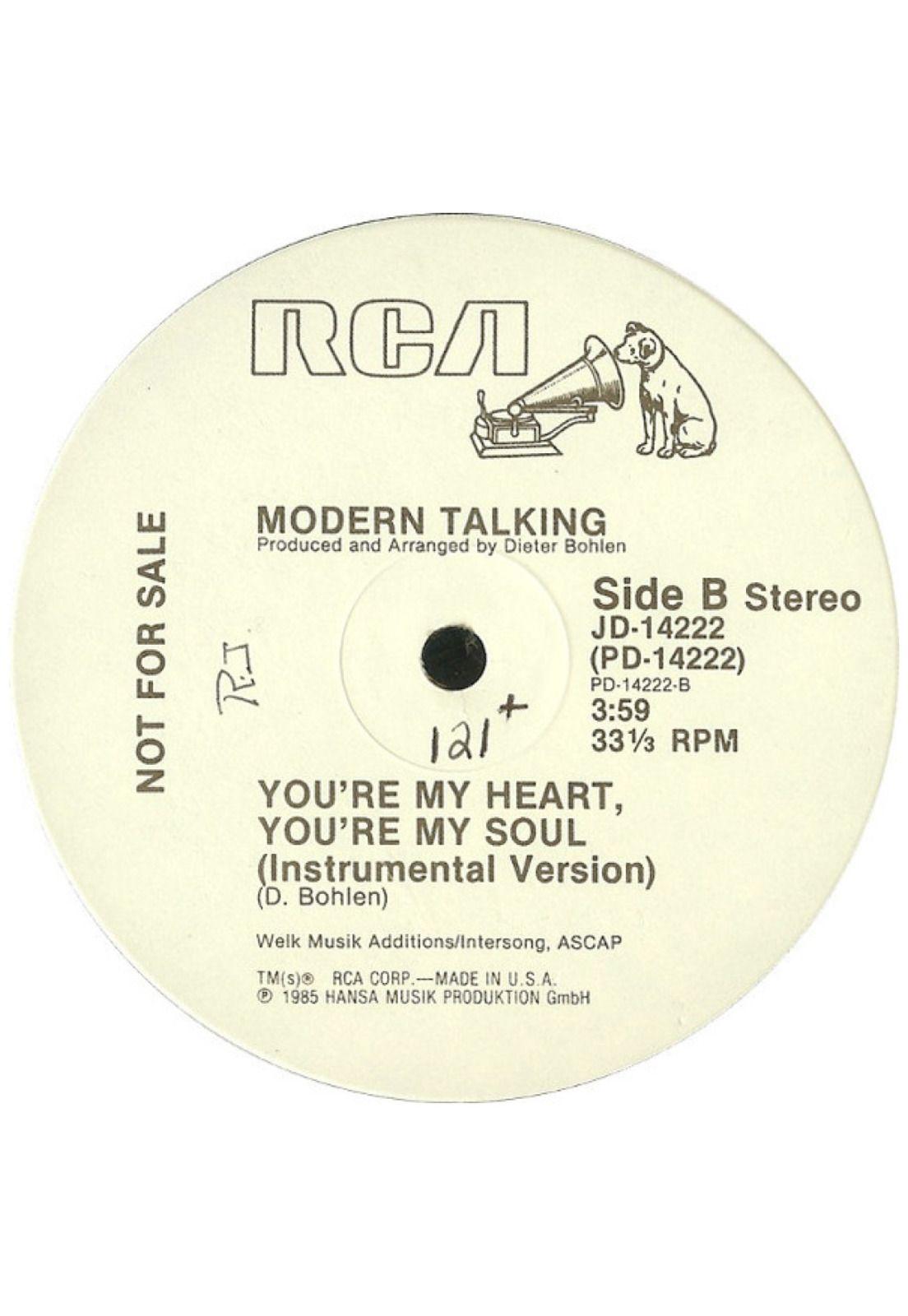 MODERN TALKING - YOU'RE MY HEART, YOU'RE MY SOUL (PROMO EDITION) | 12" MAXI SINGLE VINILO USADO-6