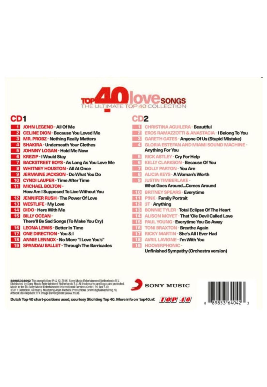 LOVE SONGS  - TOP 40 - LOVE SONGS (2CD) | CD-1