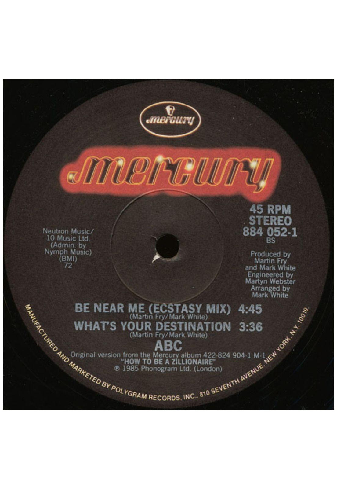 ABC - BE NEAR ME | 12" MAXI SINGLE VINILO USADO-3