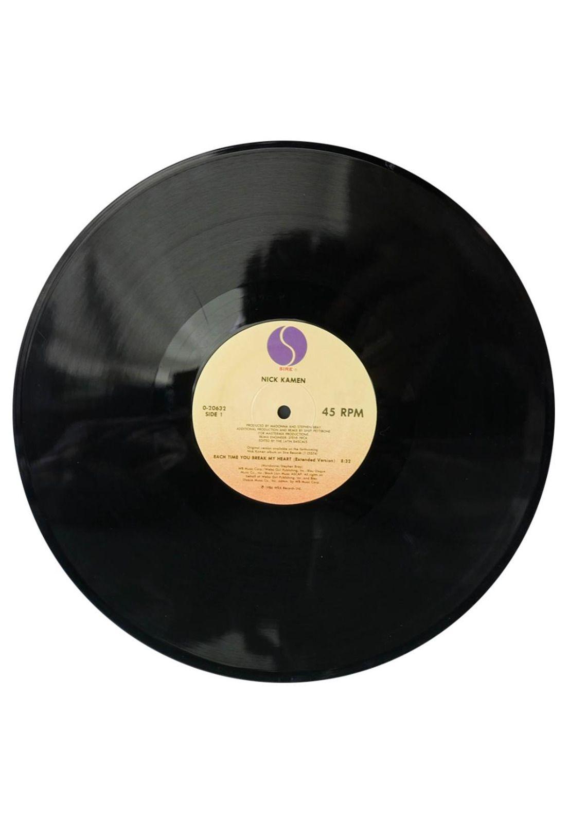 NICK KAMEN - EACH TIME YOU BREAK MY HEART | 12" MAXI SINGLE USADO-2