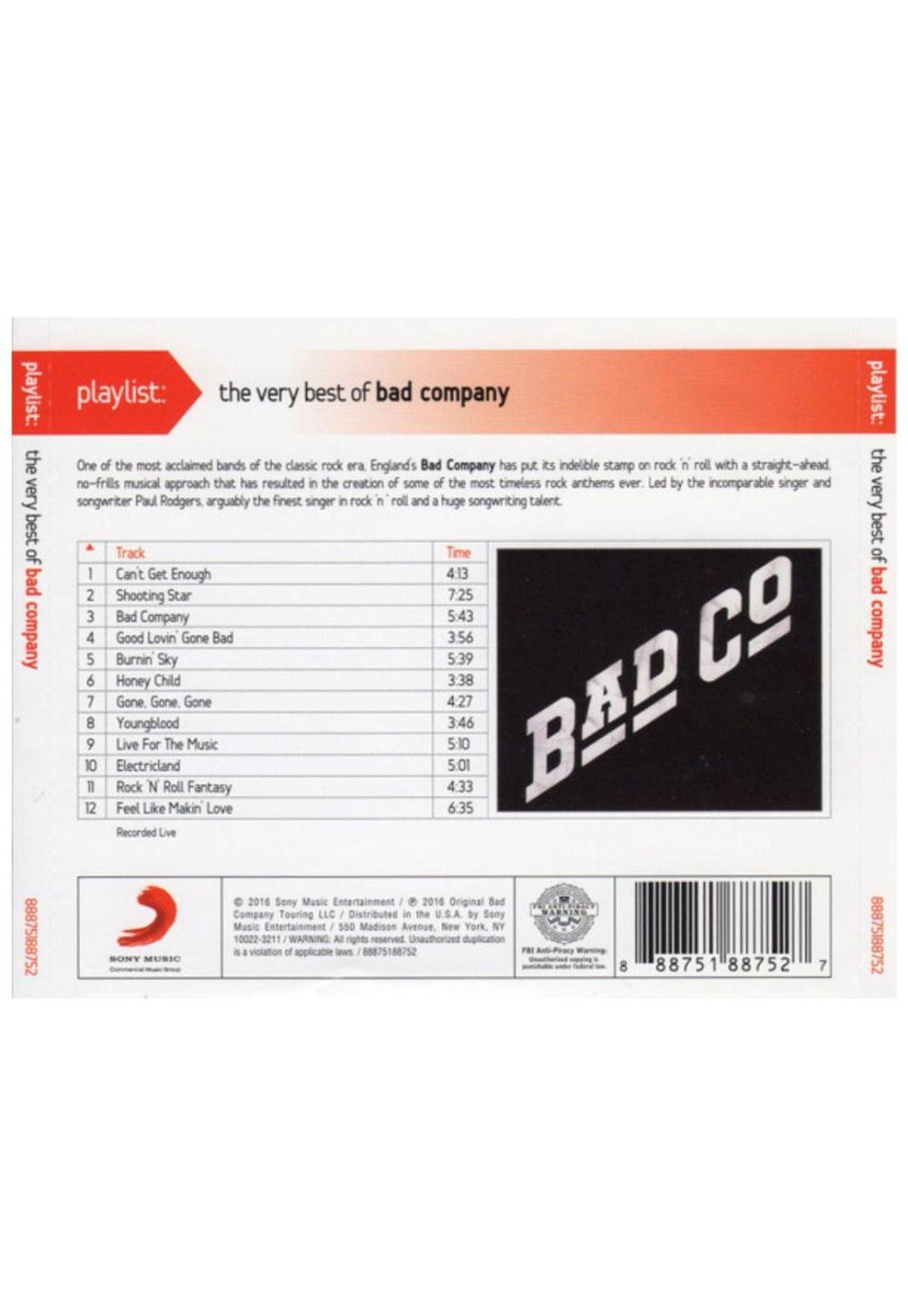 BAD COMPANY - PLAYLIST: THE VERY BEST OF | CD-1