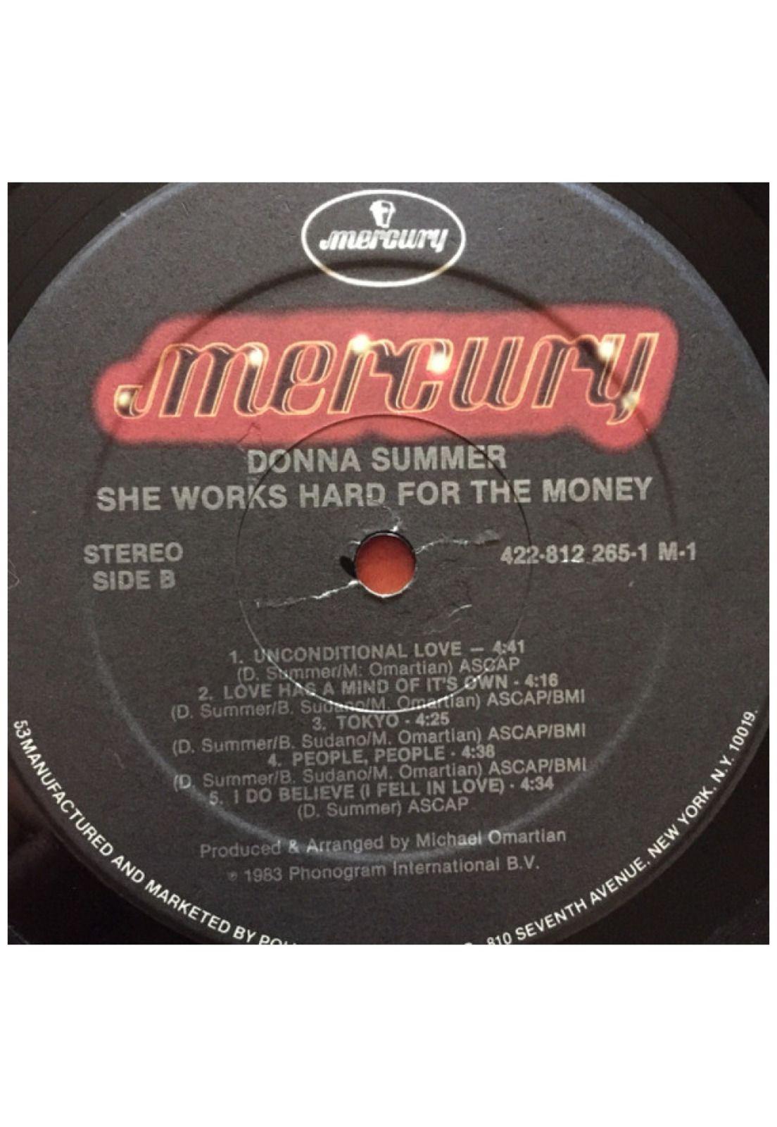DONNA SUMMER - SHE WORK HARD FOR THE MONEY | 7" SINGLE USADO-5