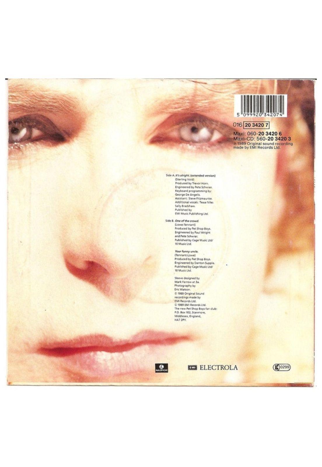 PET SHOP BOYS - IT'S ALRIGHT | 7'' SINGLE VINILO USADO-1