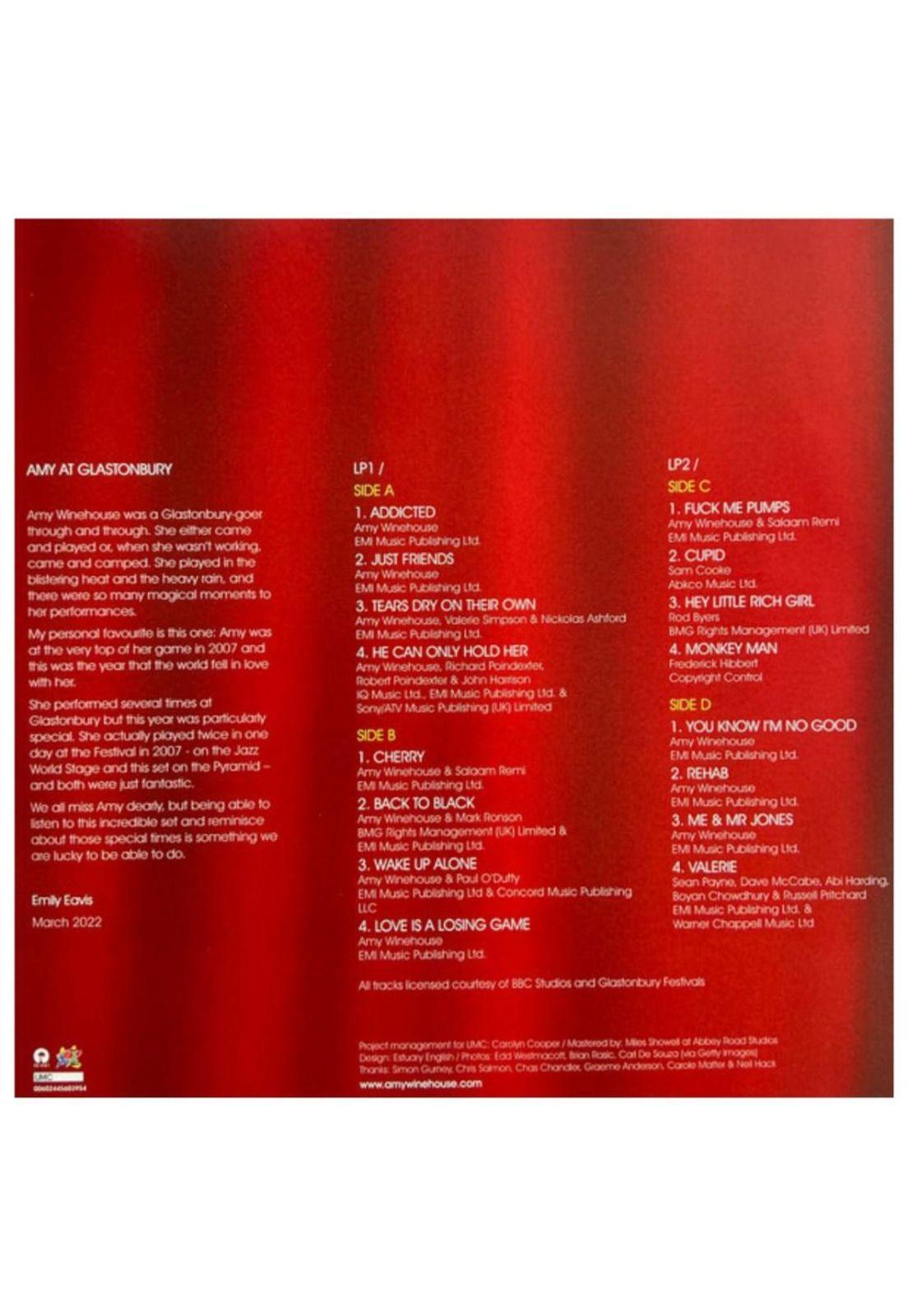 AMY WINEHOUSE - LIVE AT GLASTONBURY 2007 (2LP) | VINILO-4