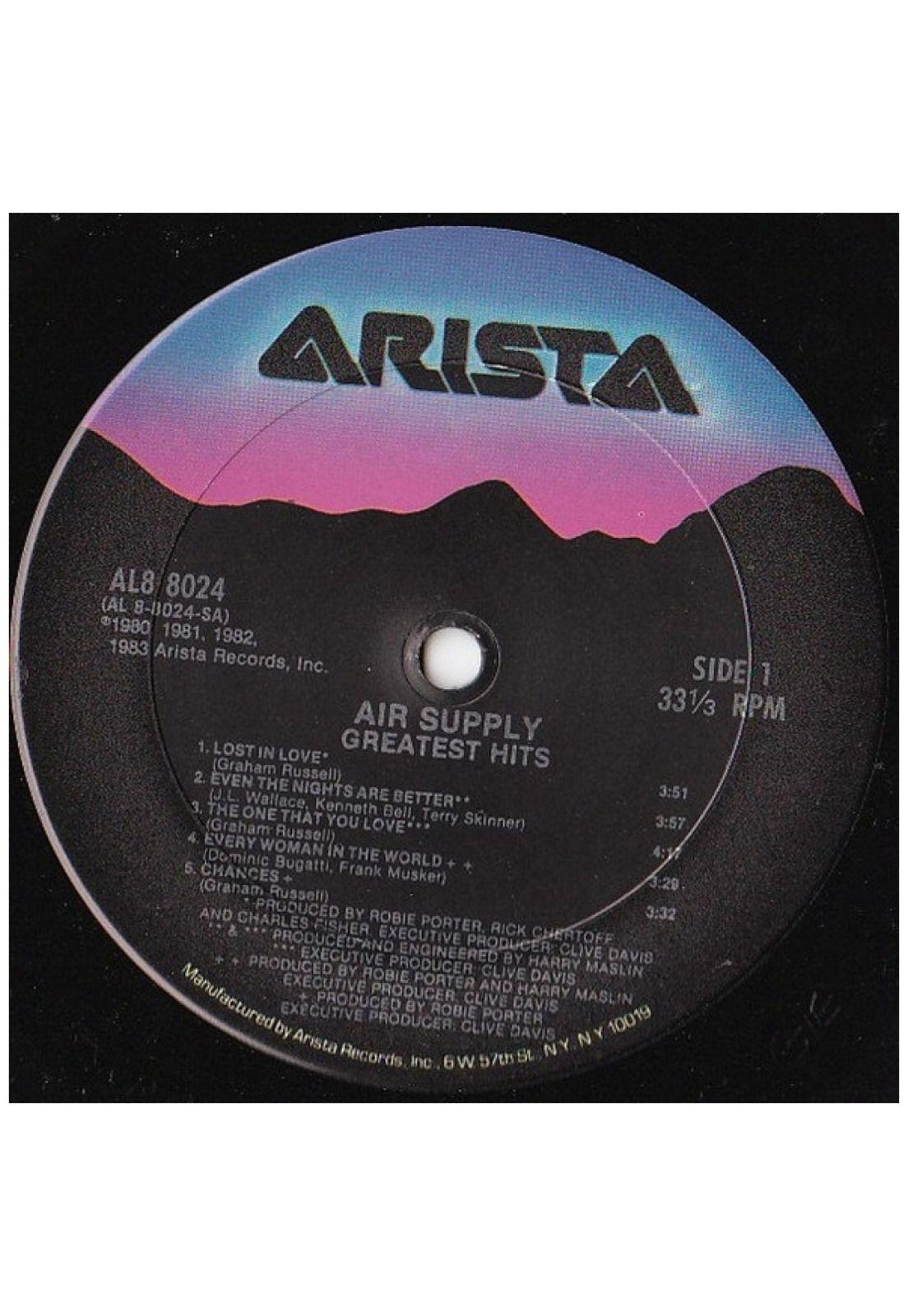 AIR SUPPLY - GREATEST HITS | VINILO USADO-2