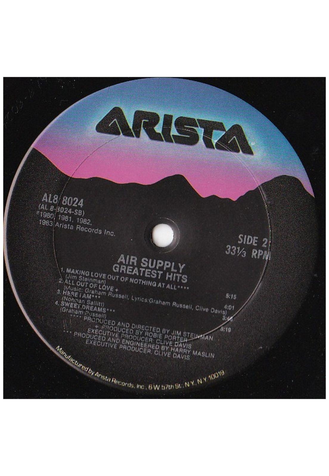 AIR SUPPLY - GREATEST HITS | VINILO USADO-3