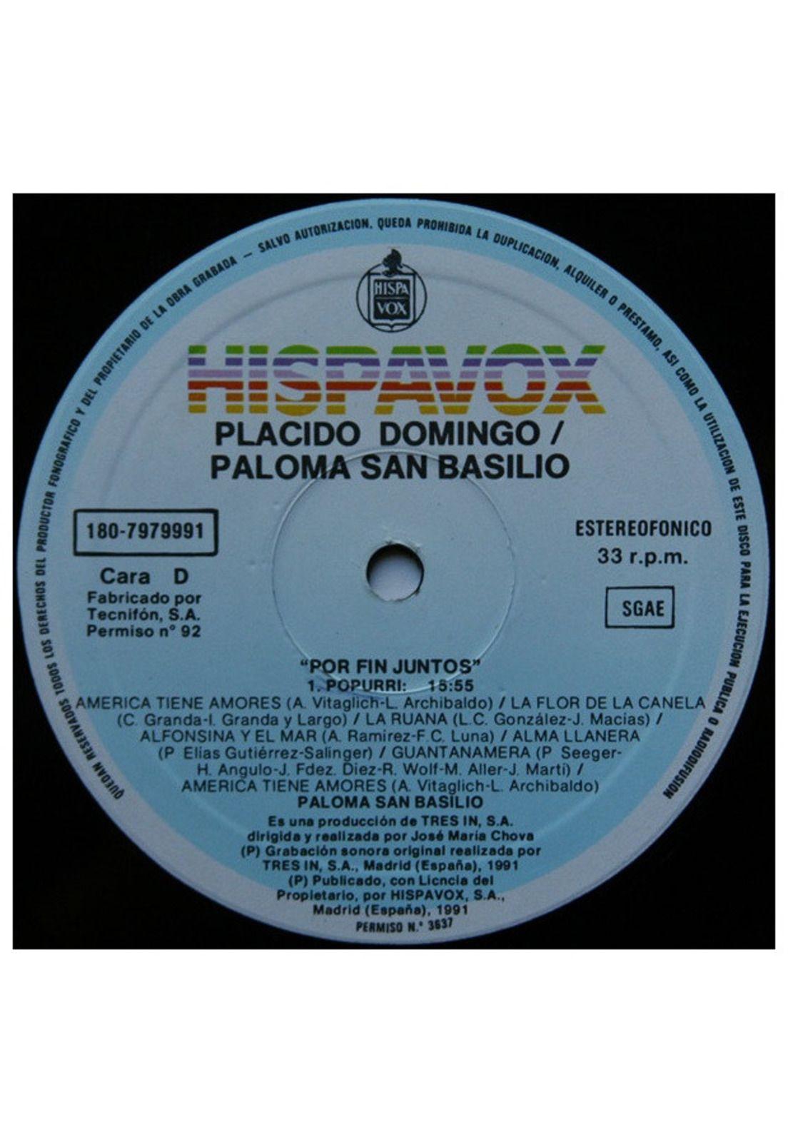 PALOMA SAN BASILIO y PLACIDO DOMINGO - POR FIN JUNTOS (2LP) | VINILO USADO-2